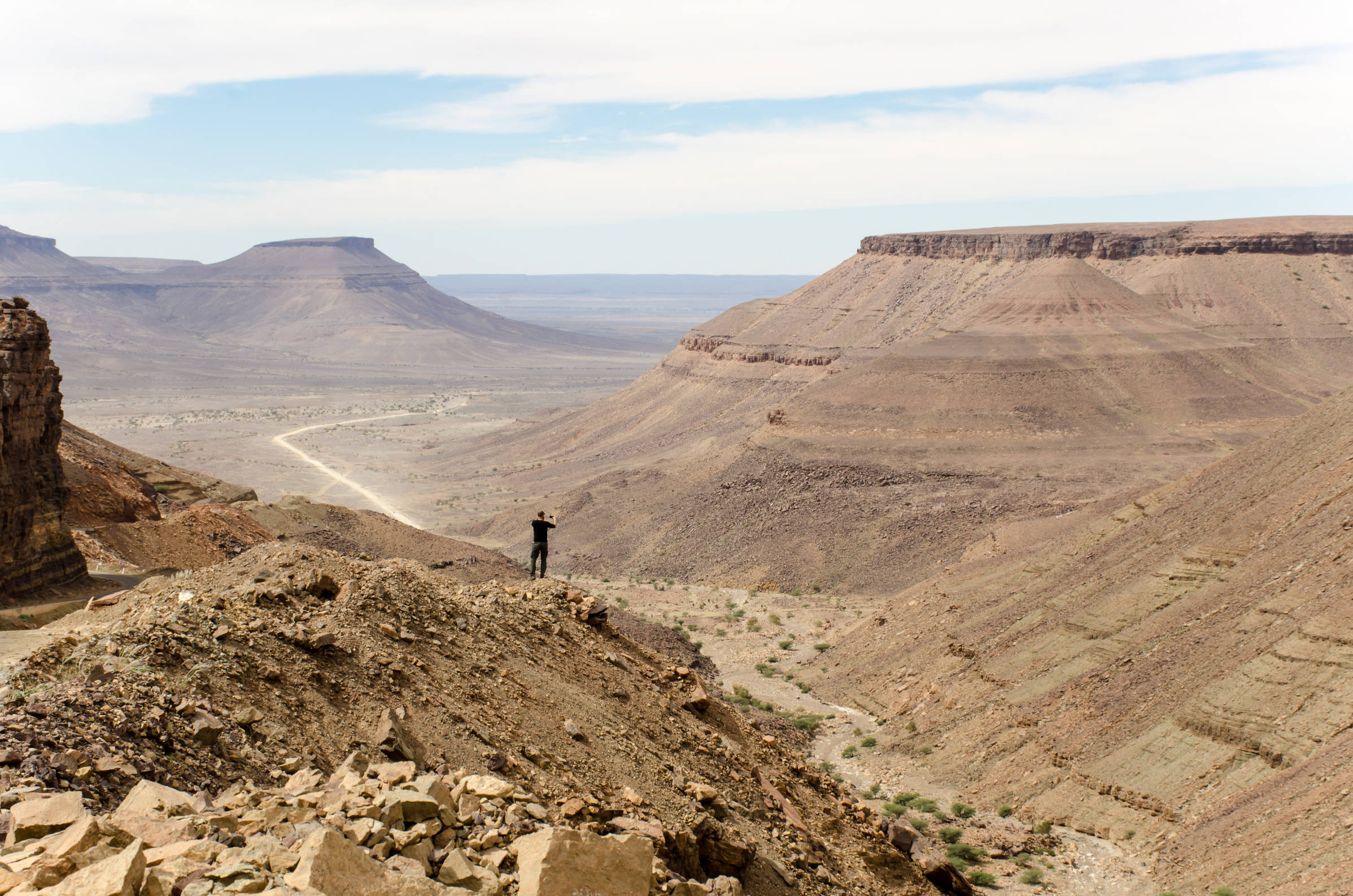 Mauritania, rocky ridge, arid canyon, Full HD Desktop Wallpaper