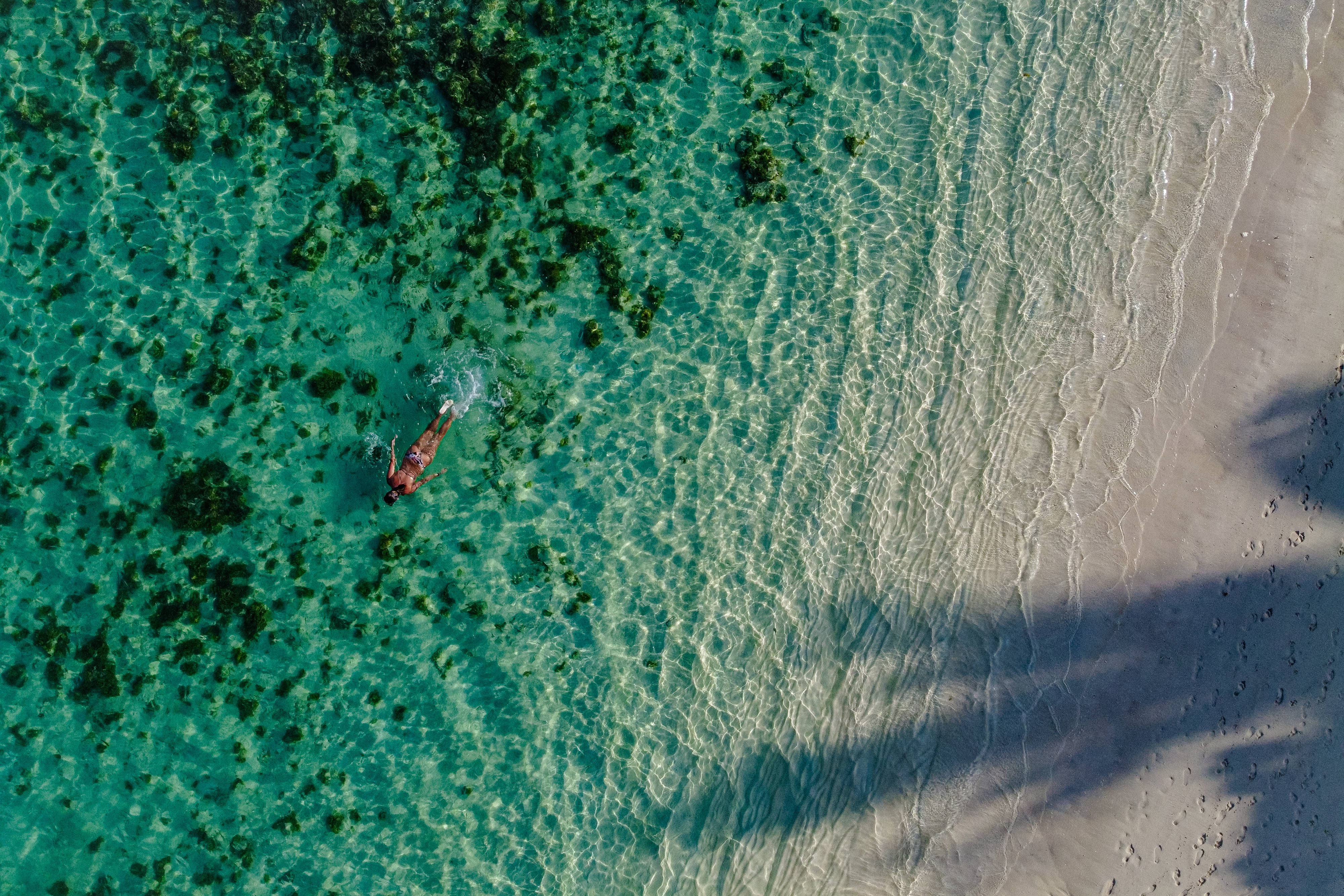 Mauritius, turquoise water, sandy beach, 4K Desktop Wallpaper