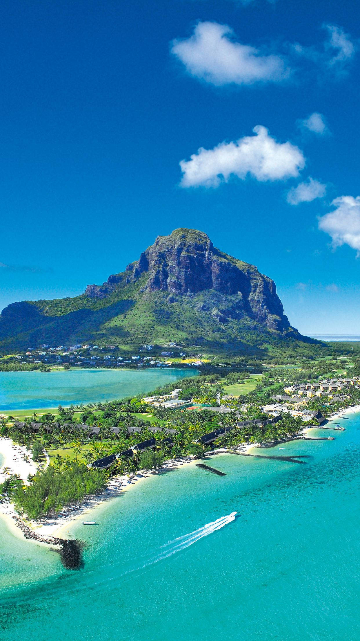 Mauritius, turquoise waters, white sand beaches, Full HD Phone Wallpaper