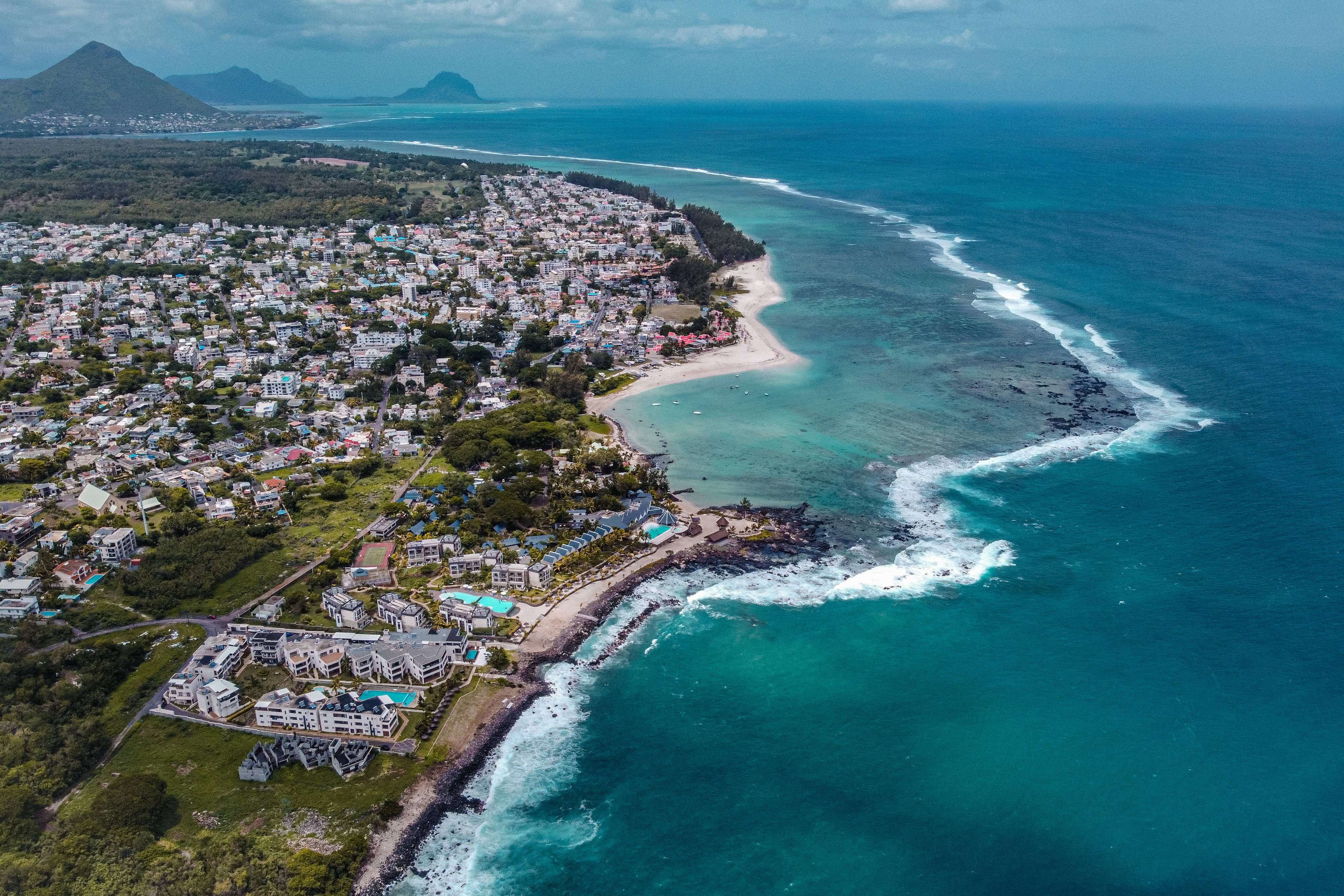 Mauritius, city, ocean, 4K Desktop Wallpaper
