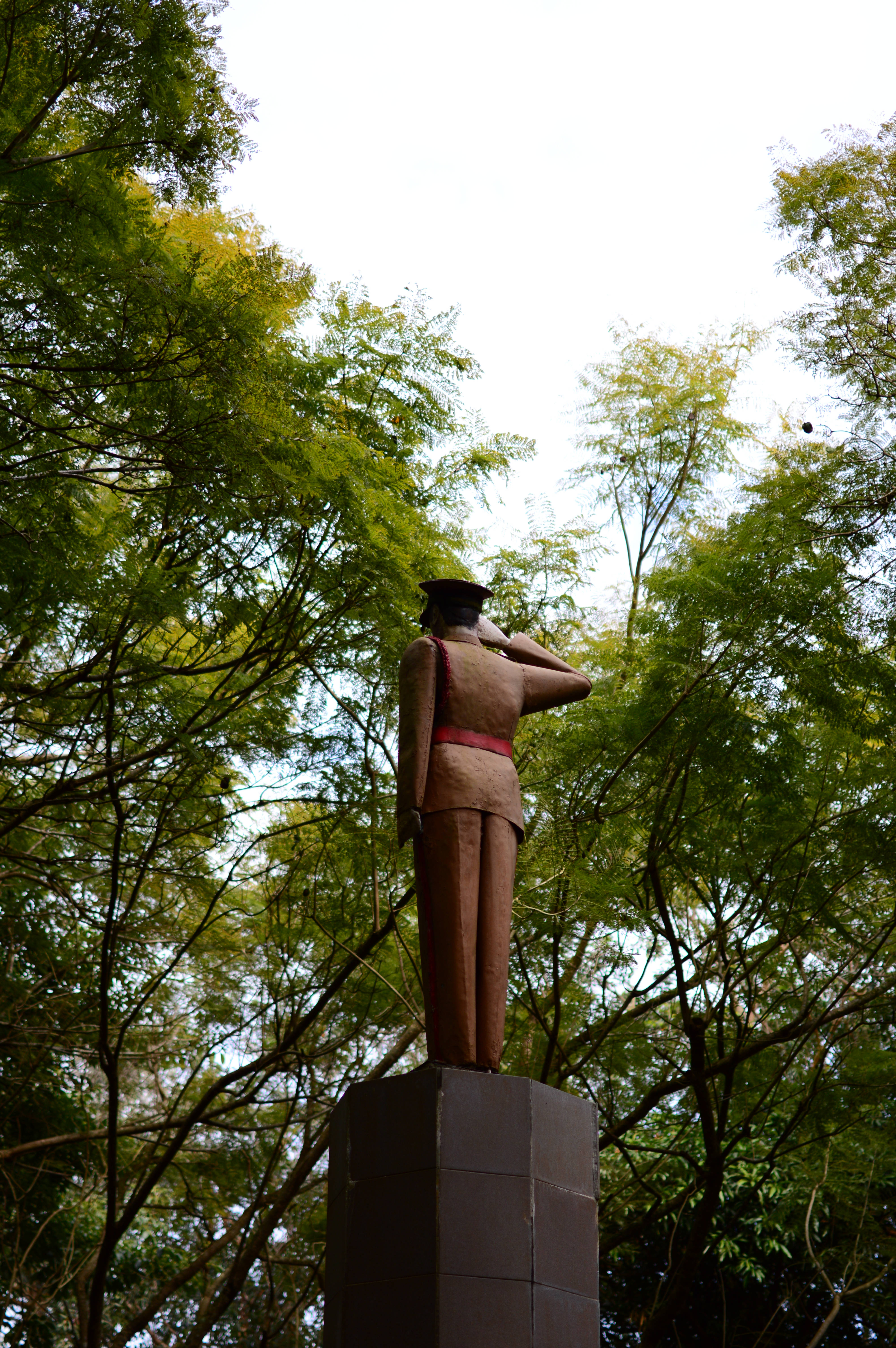 Mauritius, stone statue, bronze soldier statue, 5K Phone Wallpaper