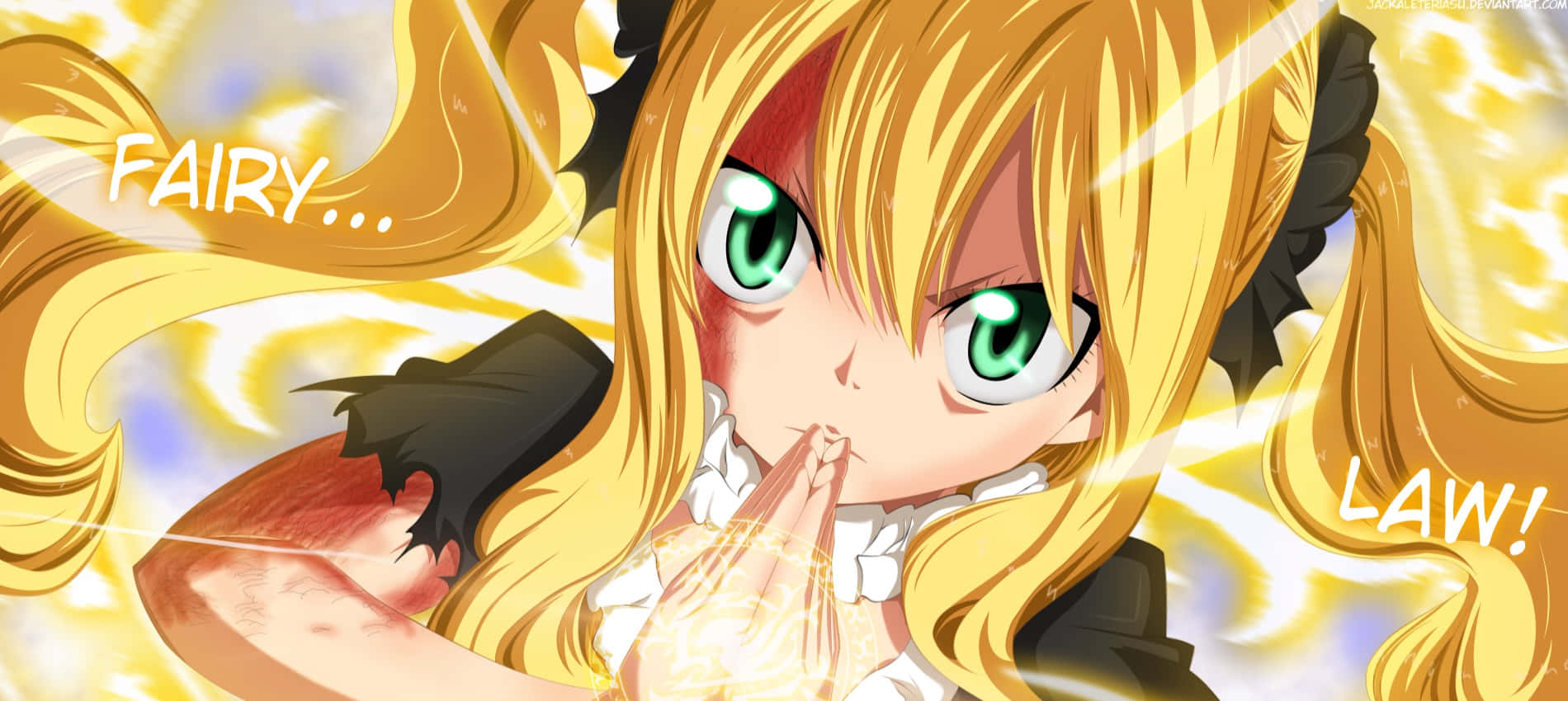 Mavis Vermillion, golden pigtails, green eyes, HD Desktop Wallpaper
