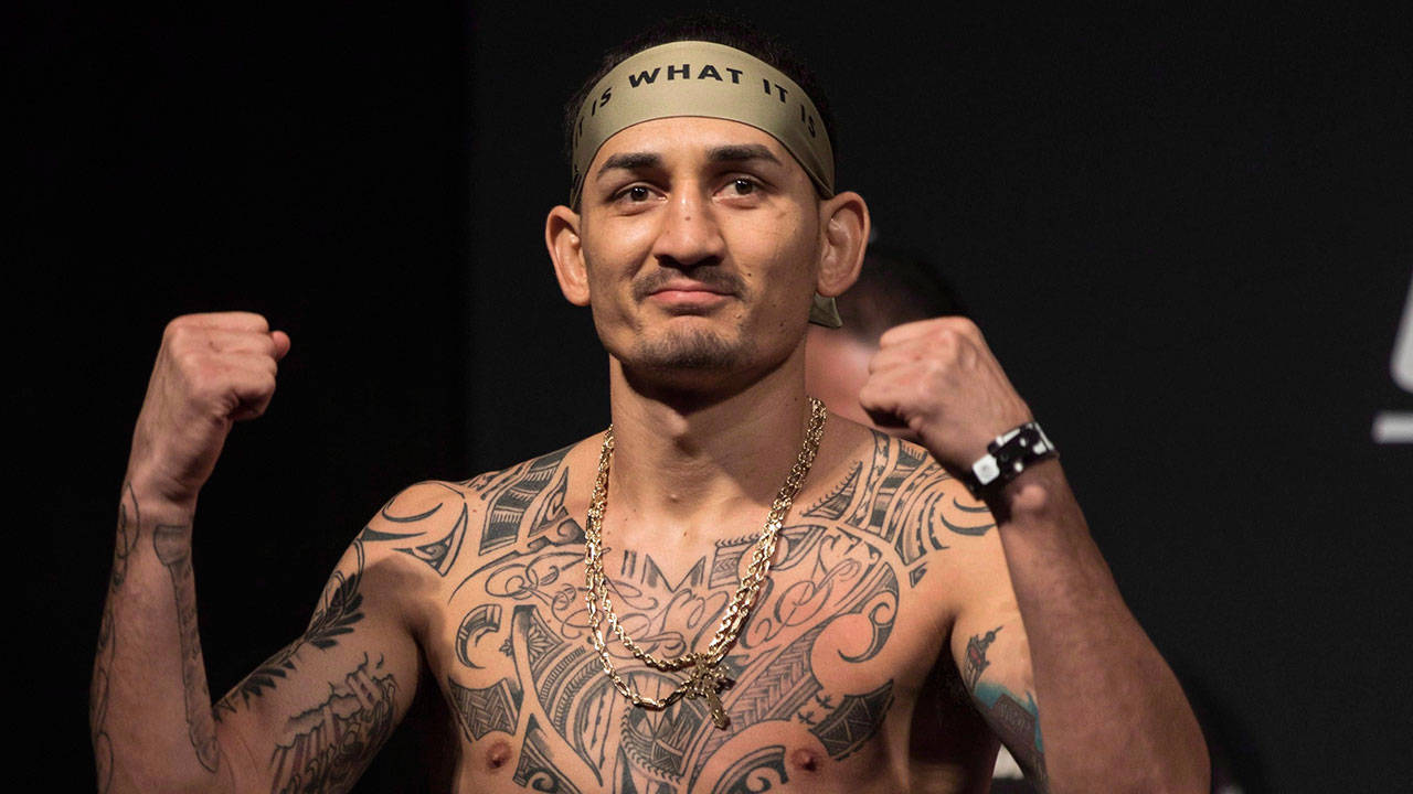 Max Holloway, gold headband, tattooed fighter, HD Desktop Wallpaper