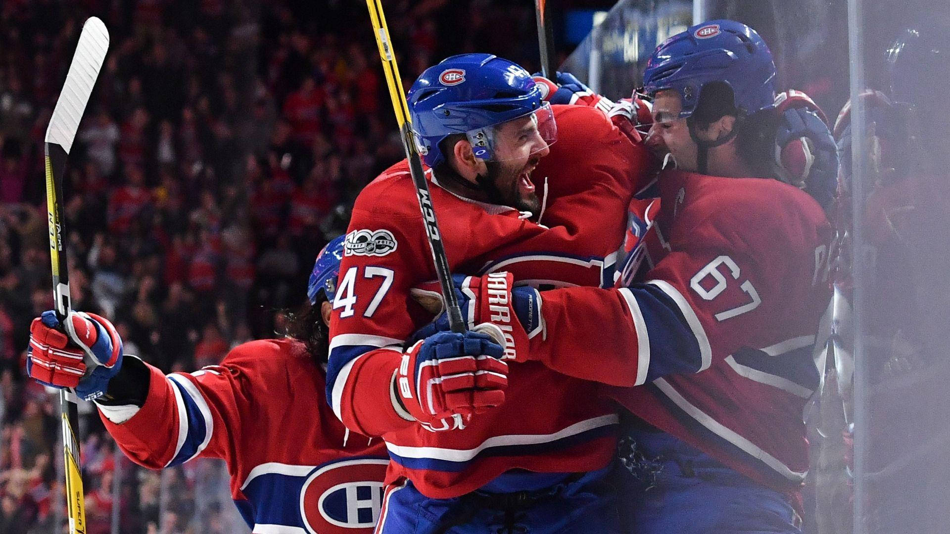 Max Pacioretty, red jerseys, goal, Full HD Desktop Wallpaper