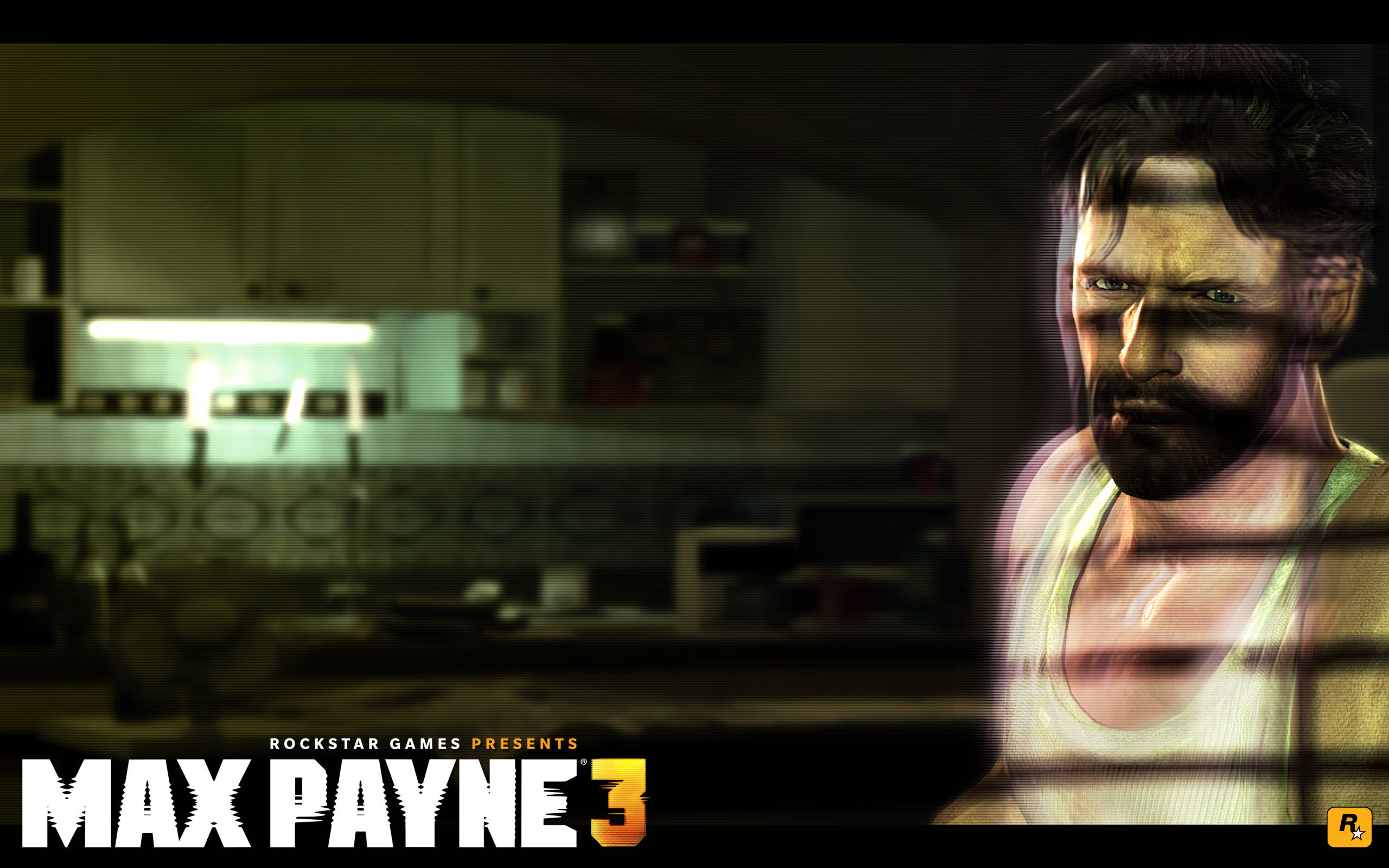 Max Payne 3, Max Payne, neon glow, 2K Desktop Wallpaper