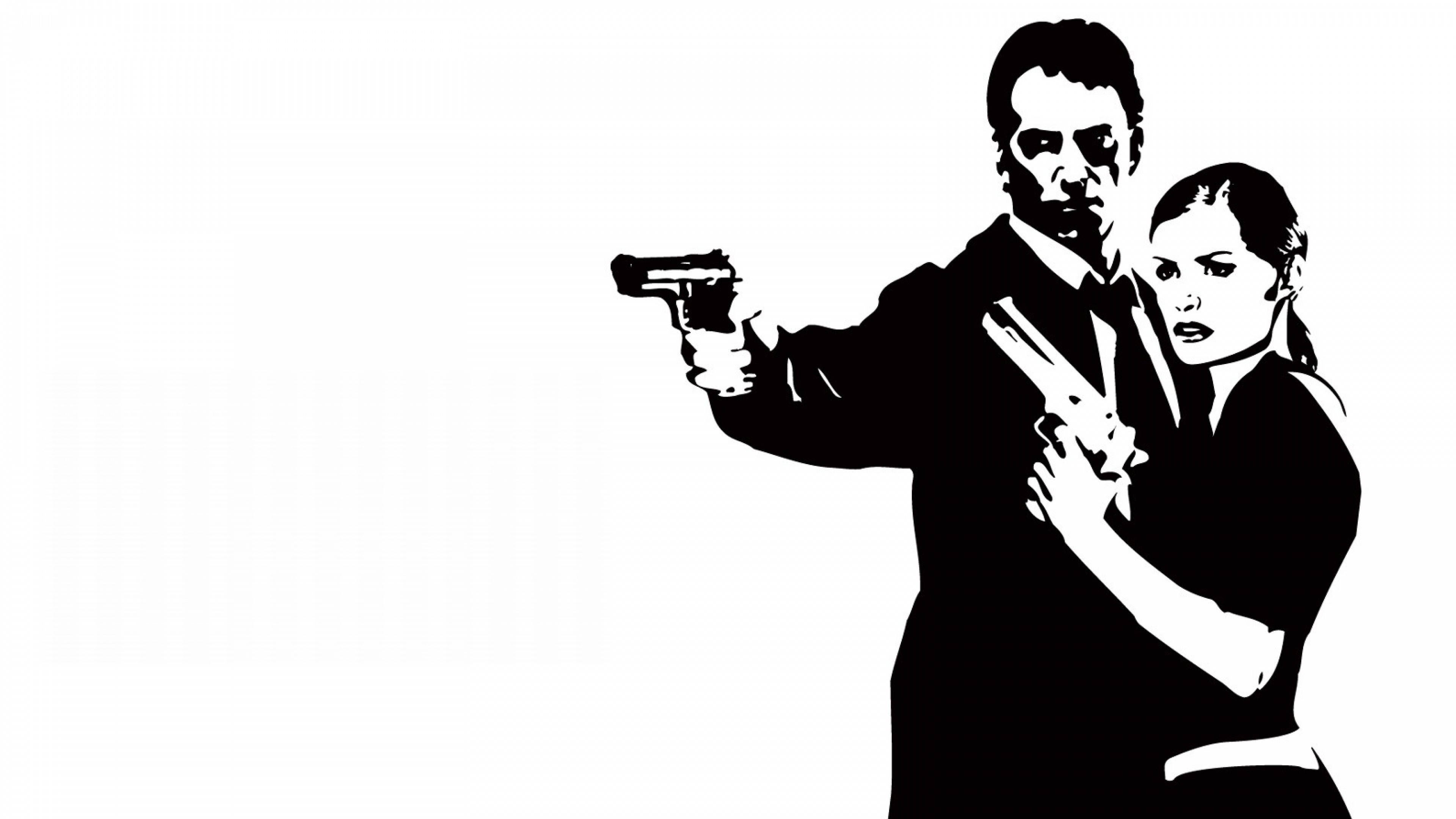 Max Payne, couple, suits, 4K Desktop Wallpaper