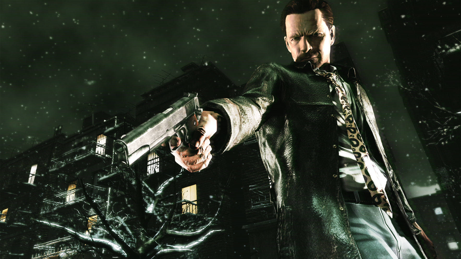 Max Payne, trench coat, pistol, Full HD Desktop Wallpaper