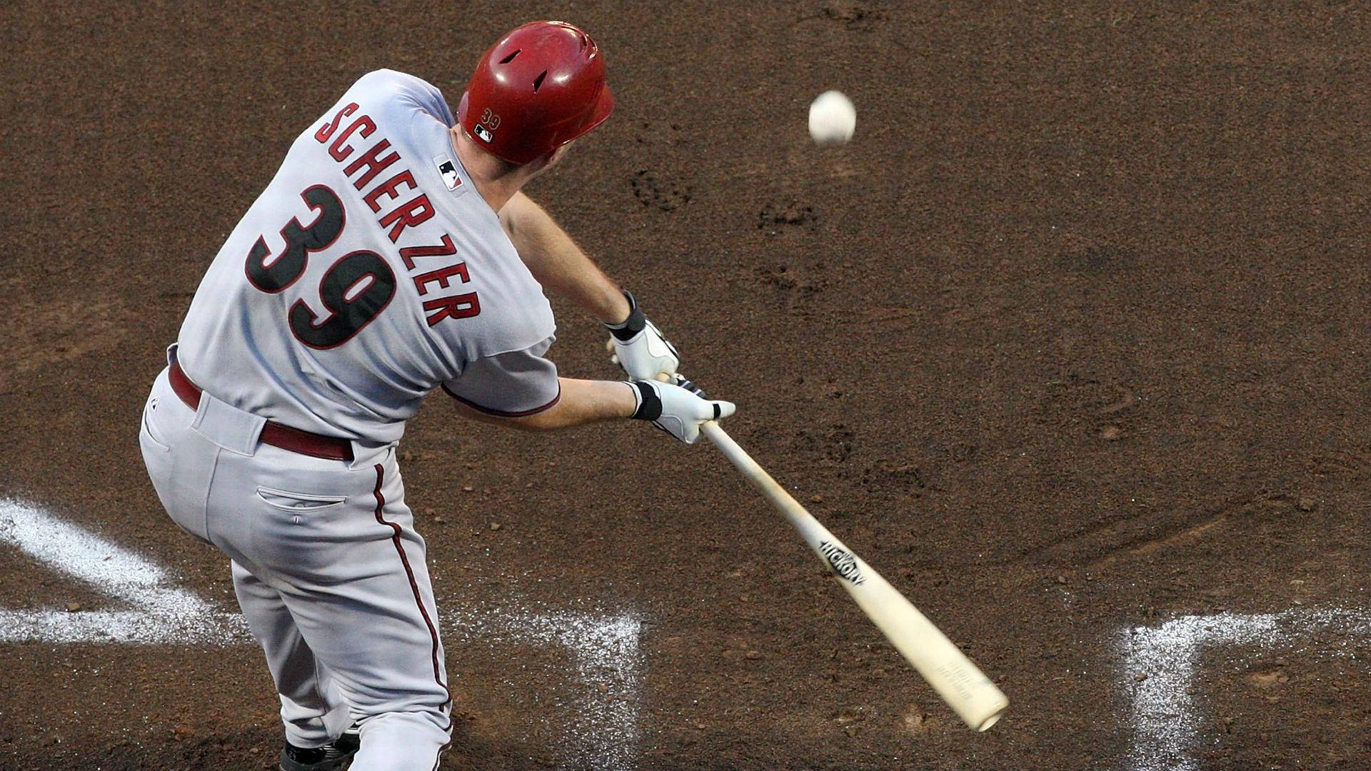 Max Scherzer, number 39, baseball bat, Full HD Desktop Wallpaper