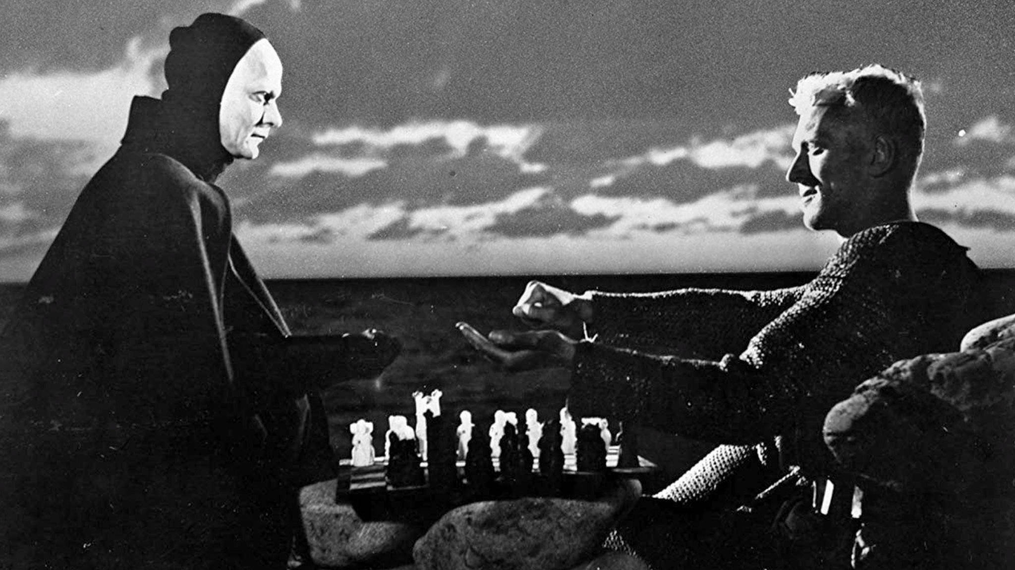 Max Von Sydow, Death, chess, Full HD Desktop Wallpaper