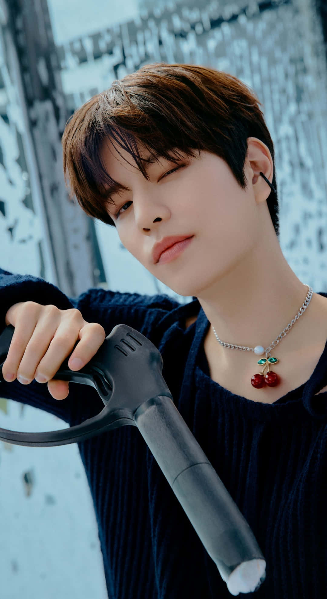 Maxident, cherry necklace, black scooter handle, Full HD Phone Wallpaper
