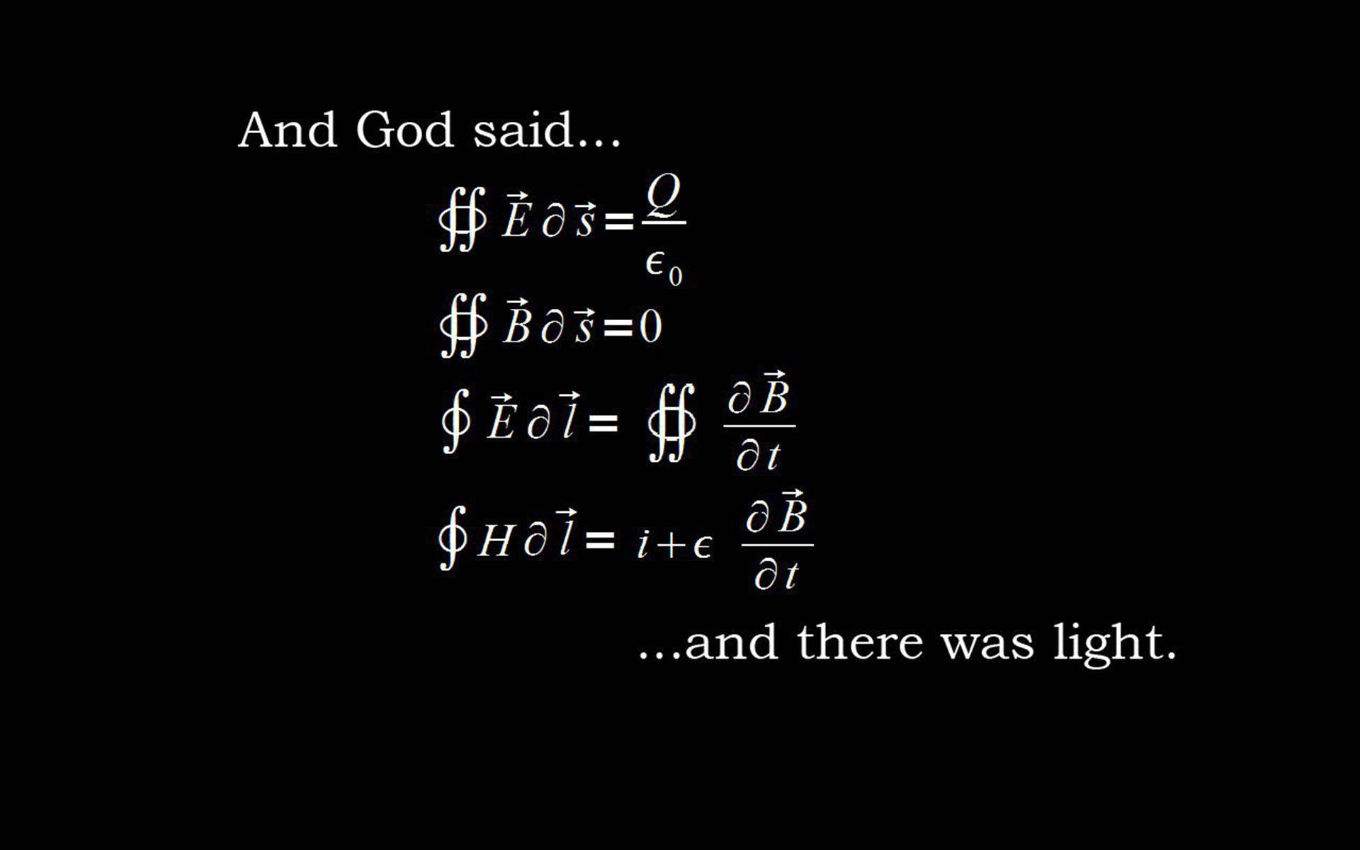 Maxwell, Maxwell's equations, white text, Full HD Desktop Wallpaper