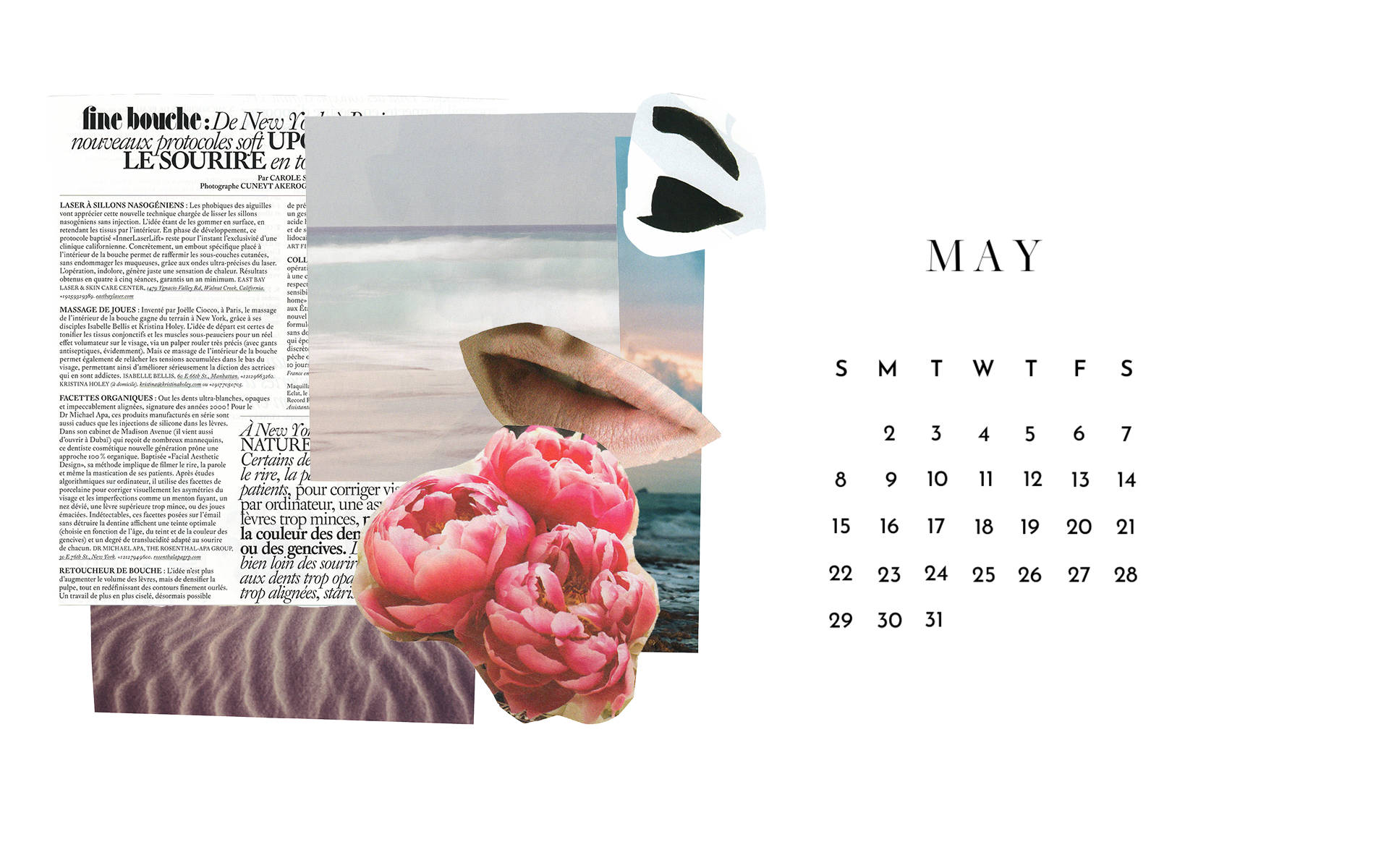 May 2022 Calendar, pink peony, wooden surface, Full HD Desktop Wallpaper