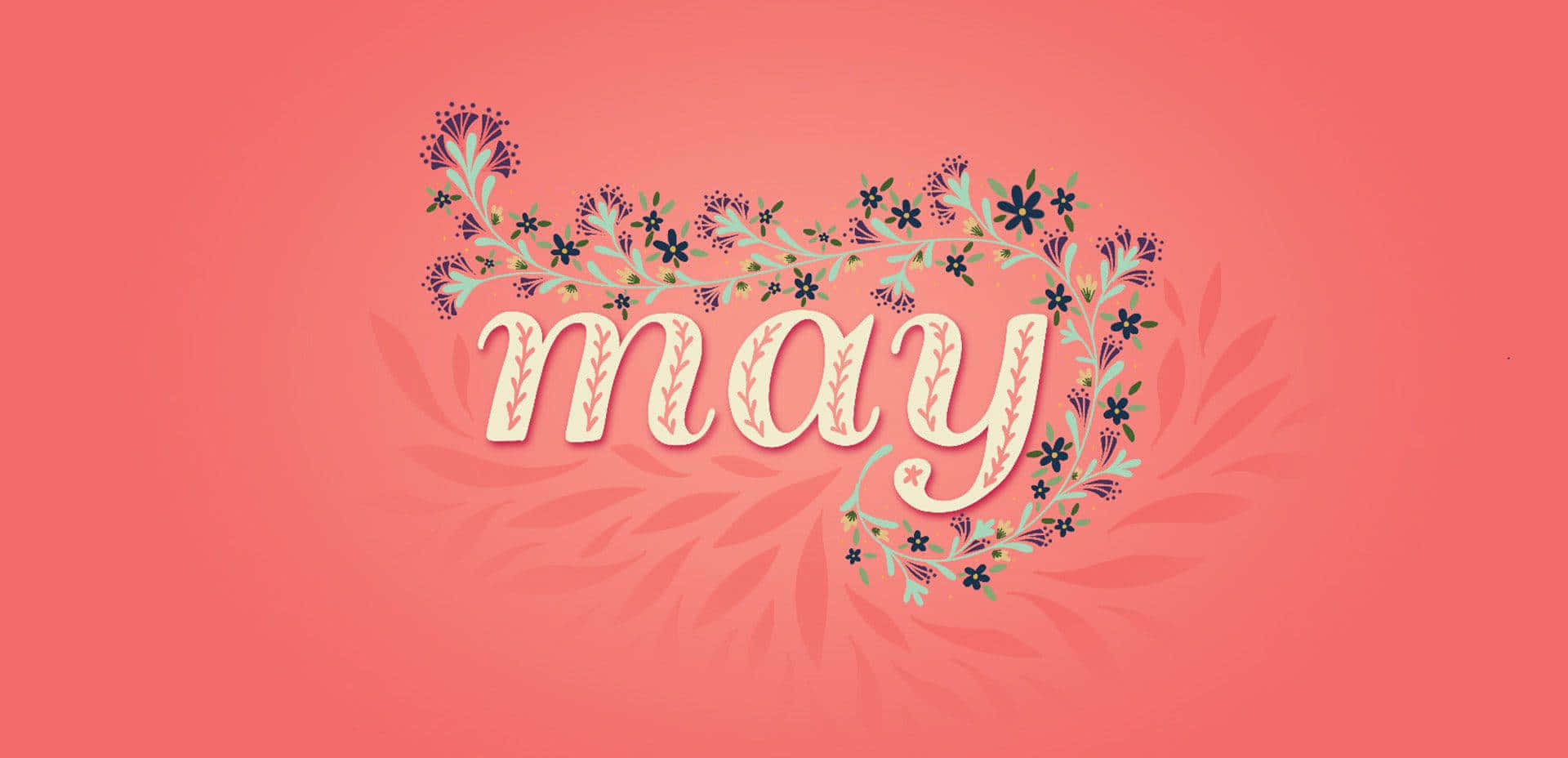 May, floral embellishments, cream, Full HD Desktop Wallpaper