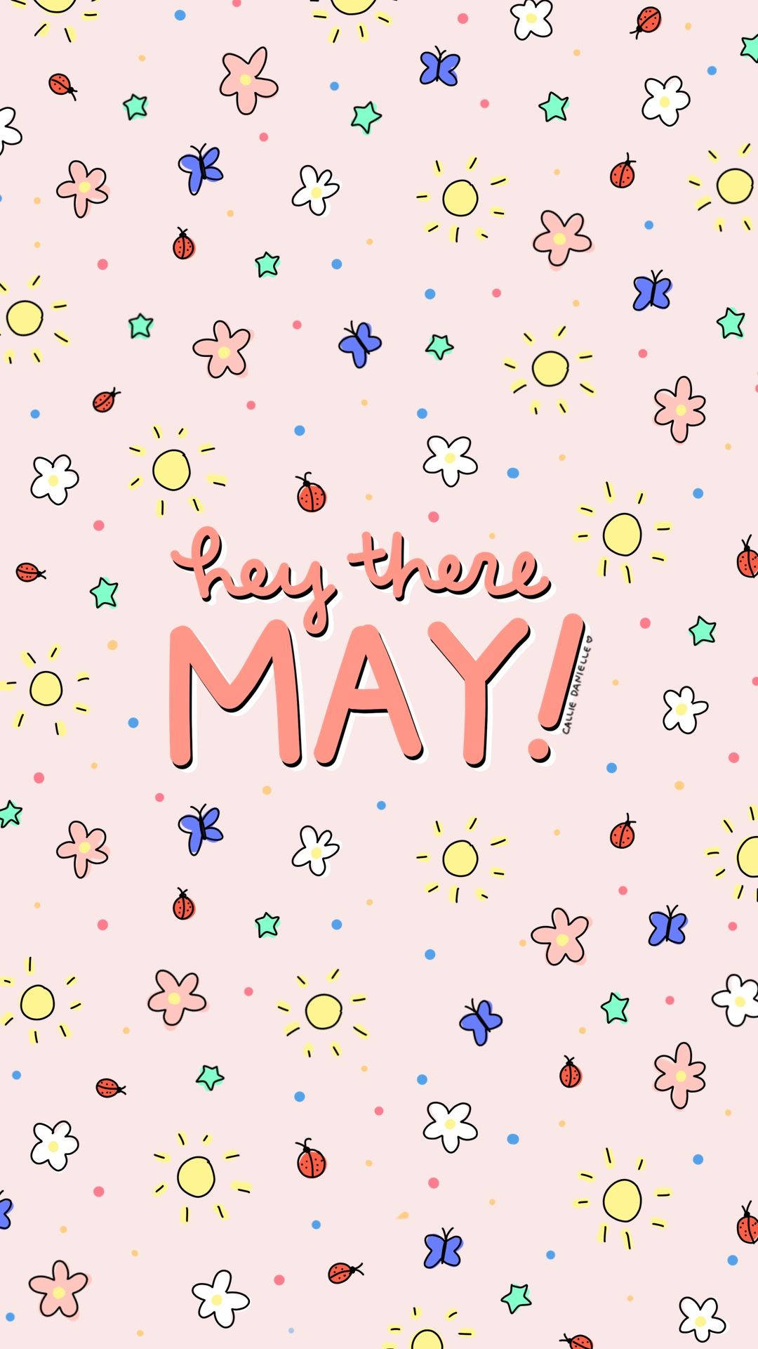 hey there MAY, pink, suns, Full HD Phone Wallpaper