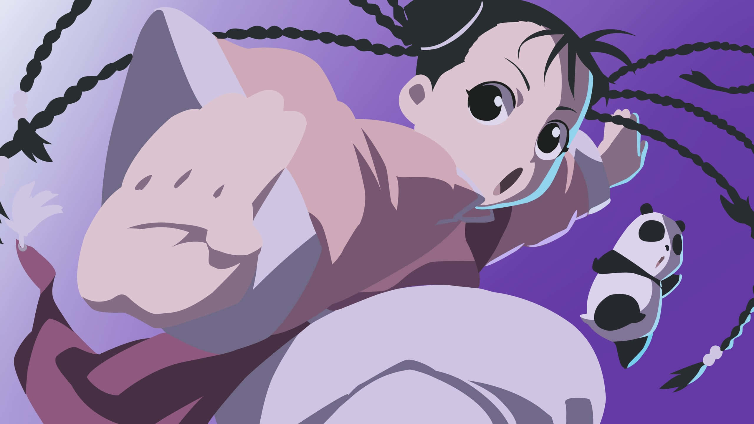 May Chang, anime girl, braids, 2K Desktop Wallpaper