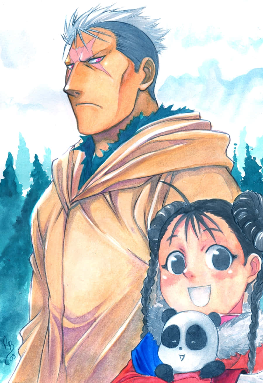 May Chang, silver-haired man, tan cloak, HD Phone Wallpaper