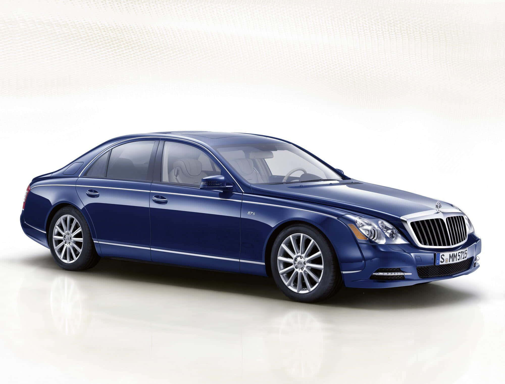 Maybach 57, blue, studio lights, Full HD Desktop Wallpaper