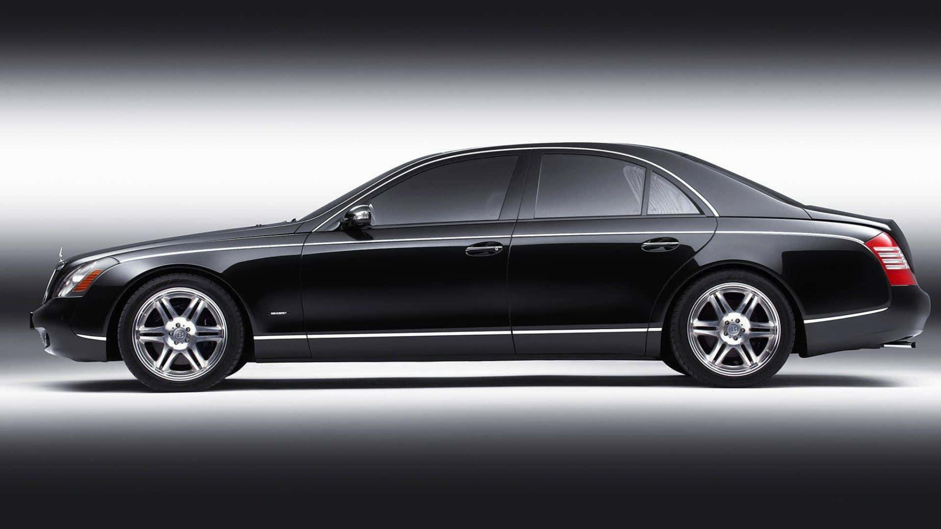 Maybach 57, sleek black, profile, Full HD Desktop Wallpaper