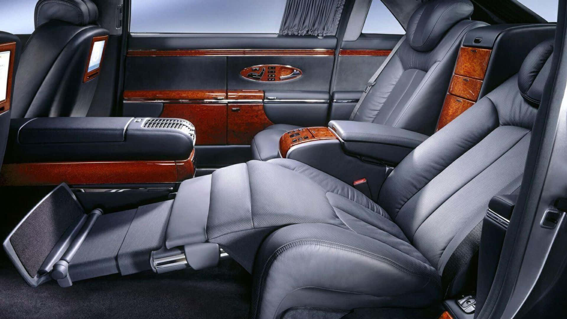 Maybach Exelero, leather seats, wood trim, Full HD Desktop Wallpaper