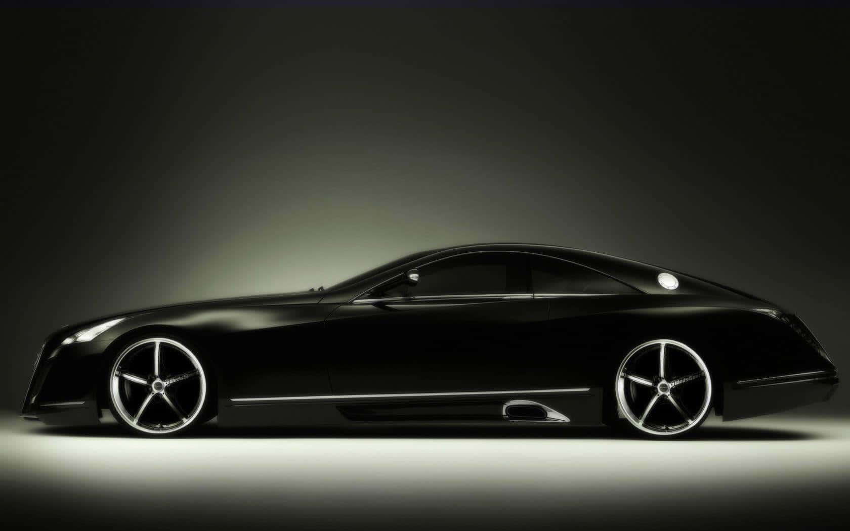 Maybach Exelero, matte black, sleek black luxury sports car, HD Desktop Wallpaper