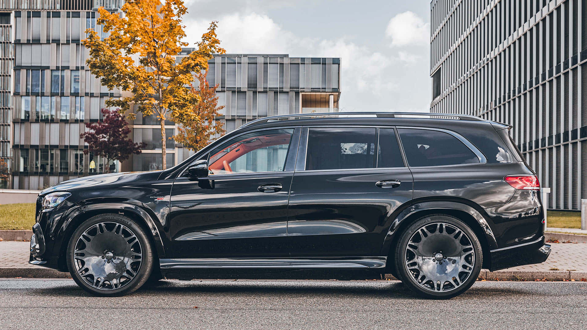 Maybach GLS 600, sleek black, luxury SUV, Full HD Desktop Wallpaper