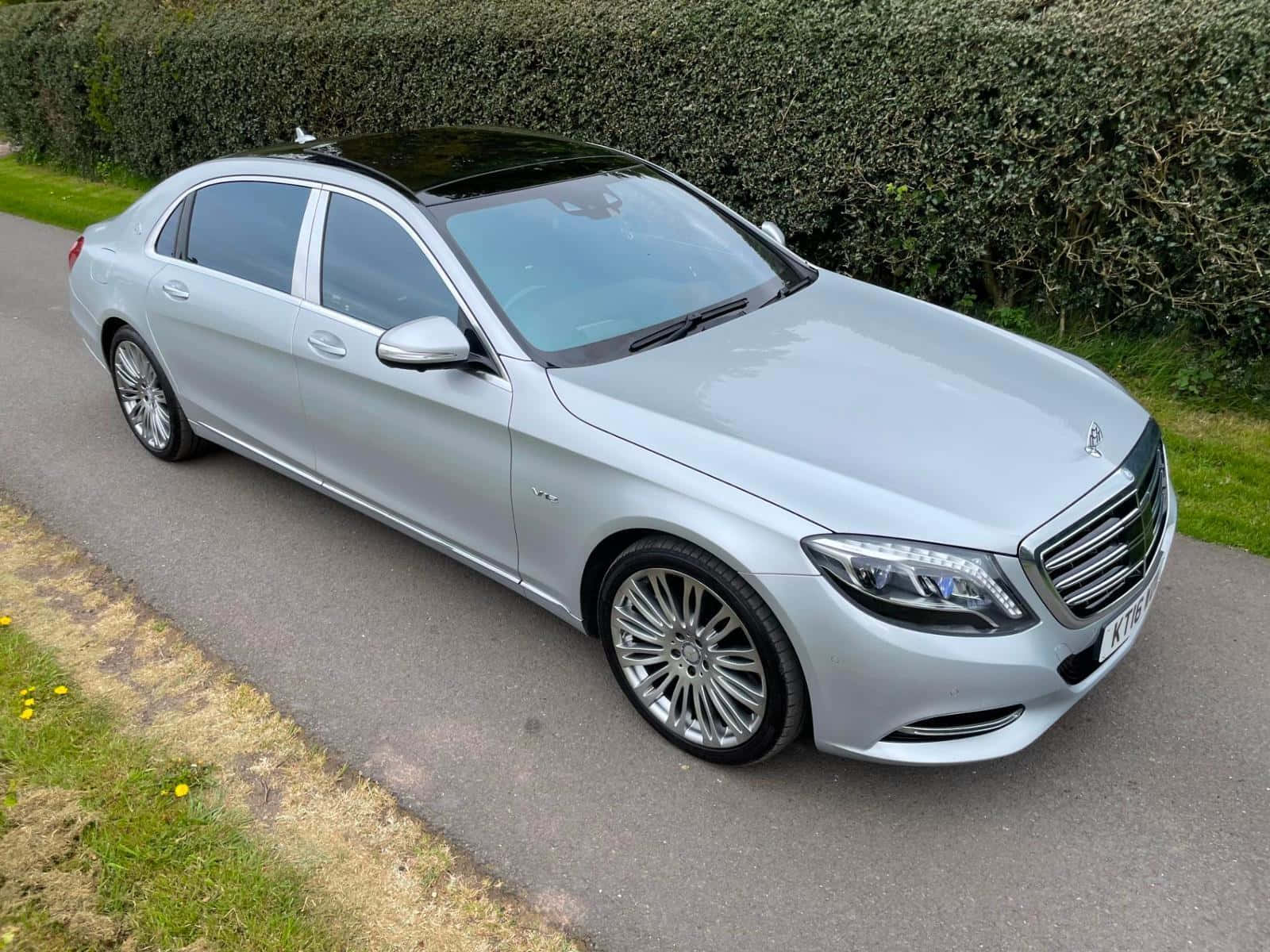Maybach S600, silver, paved road, HD Desktop Wallpaper
