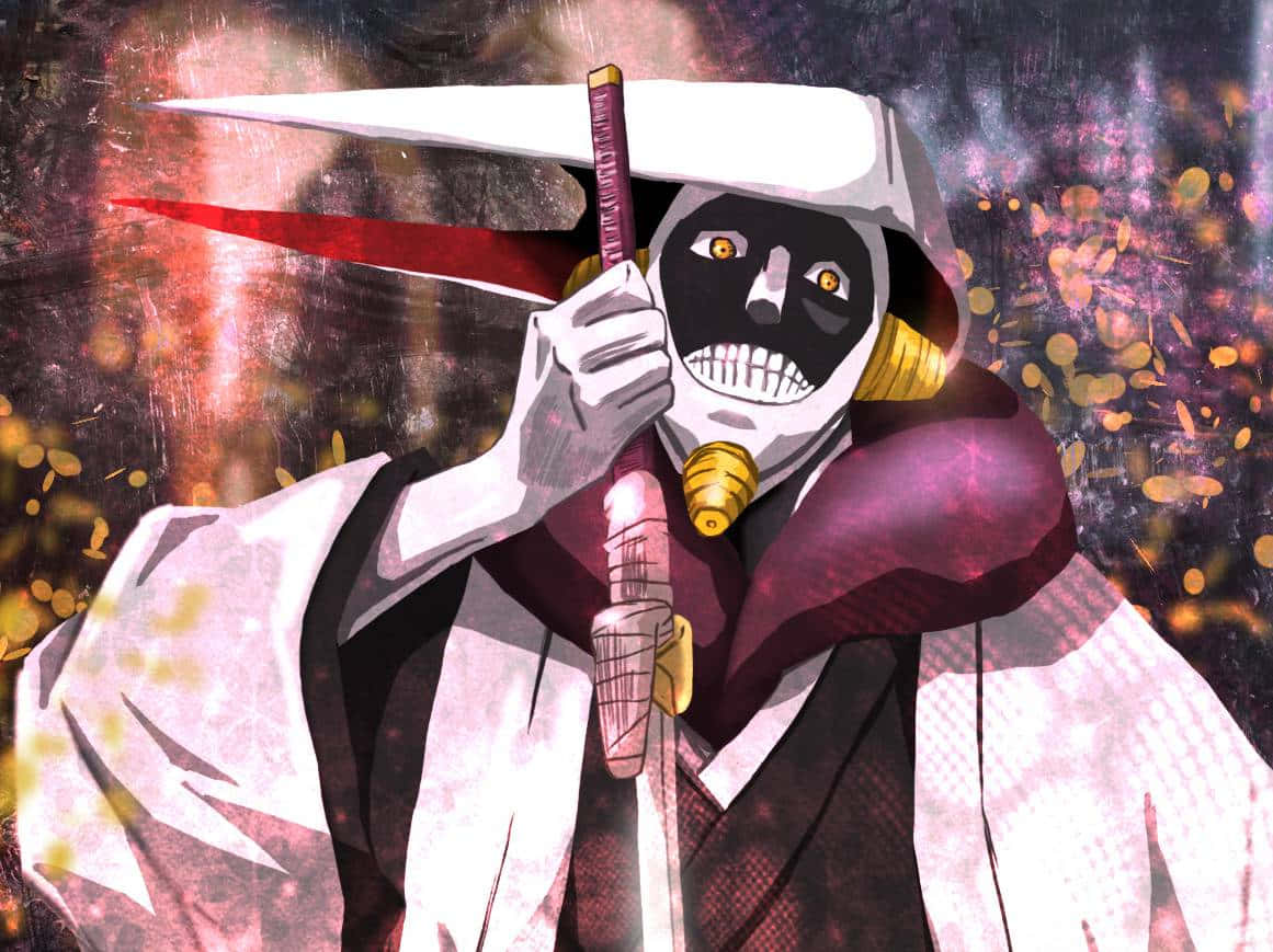 Mayuri Kurotsuchi, skull mask, white hood, SD Desktop Wallpaper