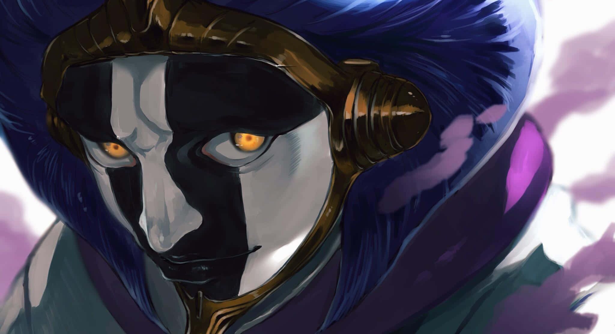 Mayuri Kurotsuchi, 11th Division, golden helmet, Full HD Desktop Wallpaper