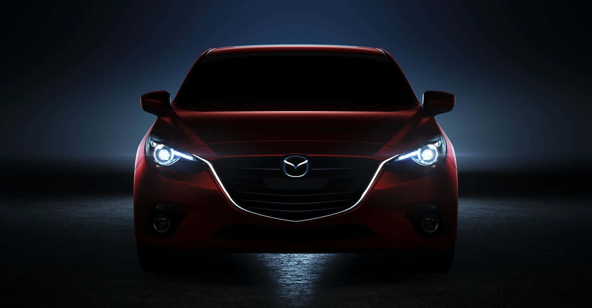 Mazda 3 Hatchback, red, studio lighting, HD Desktop Wallpaper