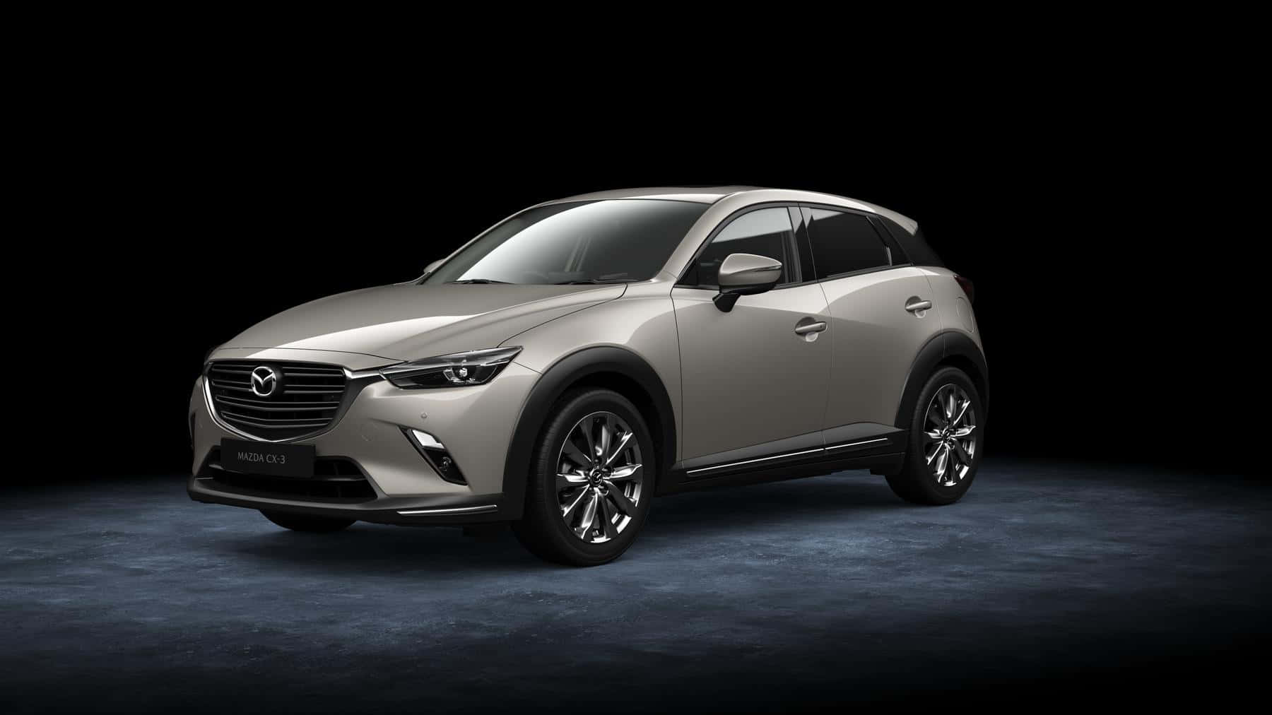 Mazda CX-3, sleek silver, studio setting, HD Desktop Wallpaper