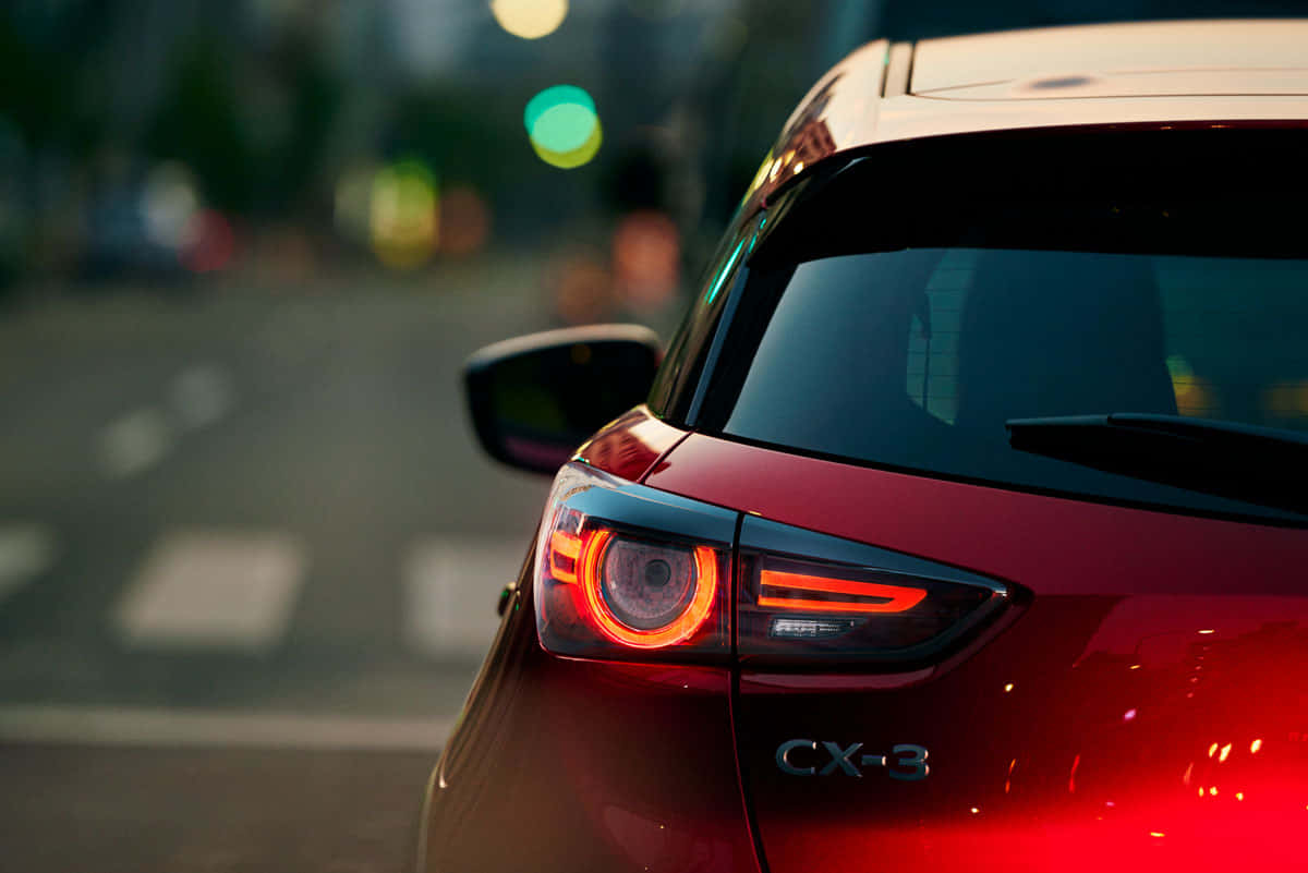 Mazda CX-3, red, taillight, SD Desktop Wallpaper