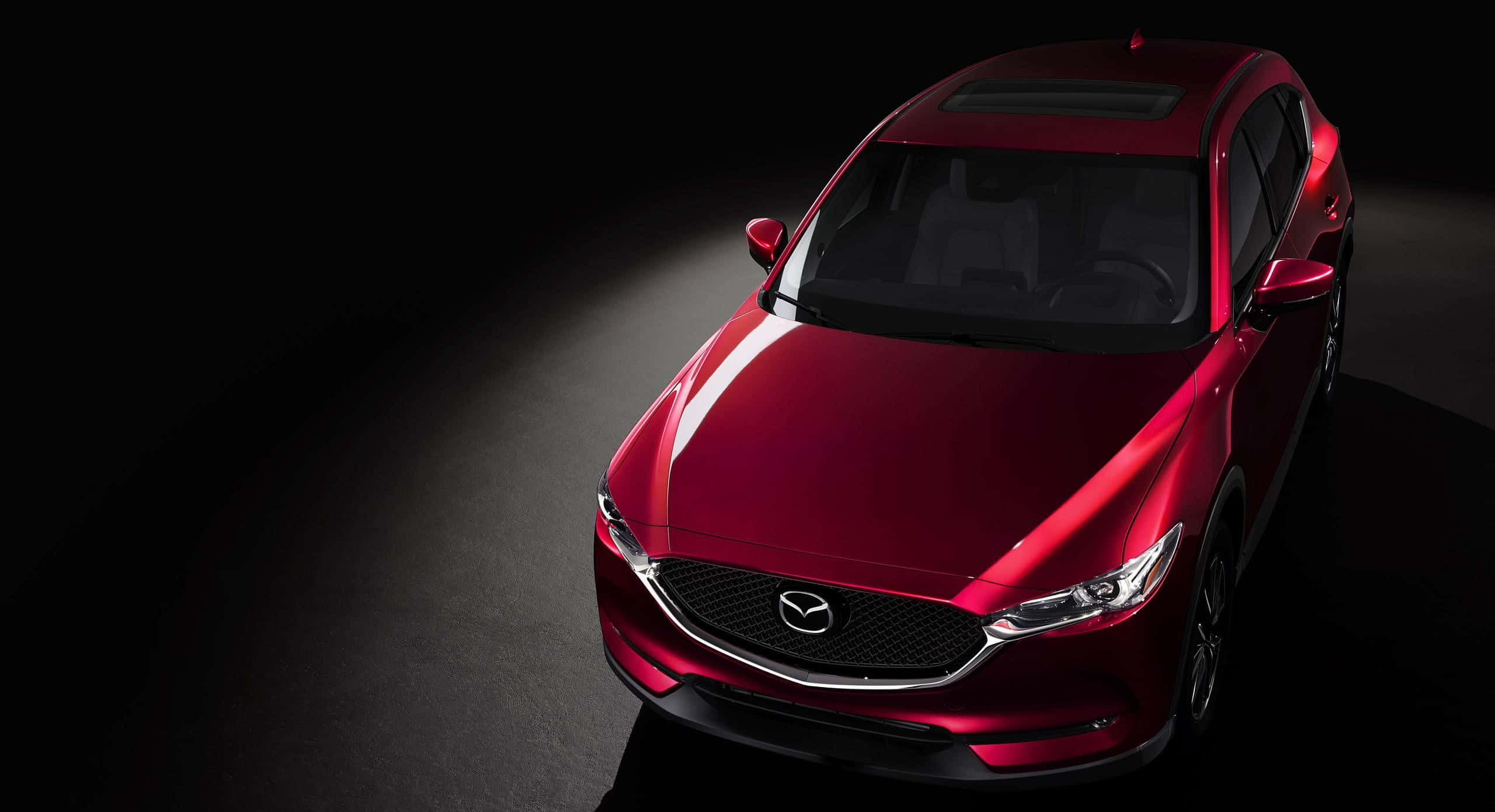Mazda CX-30, glossy red, spotlight, 2K Desktop Wallpaper