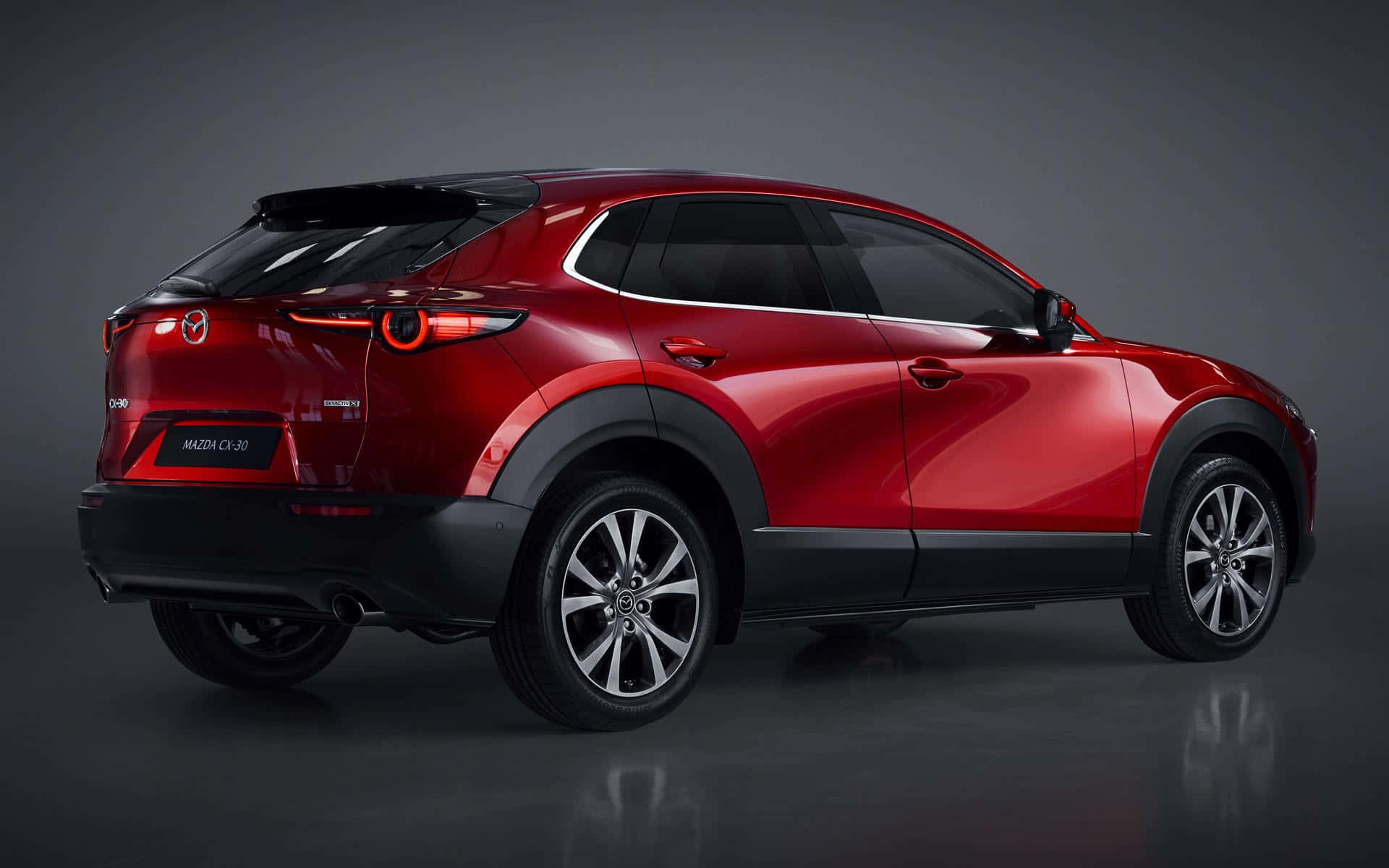 Mazda CX-30, glossy red, studio setting, Full HD Desktop Wallpaper
