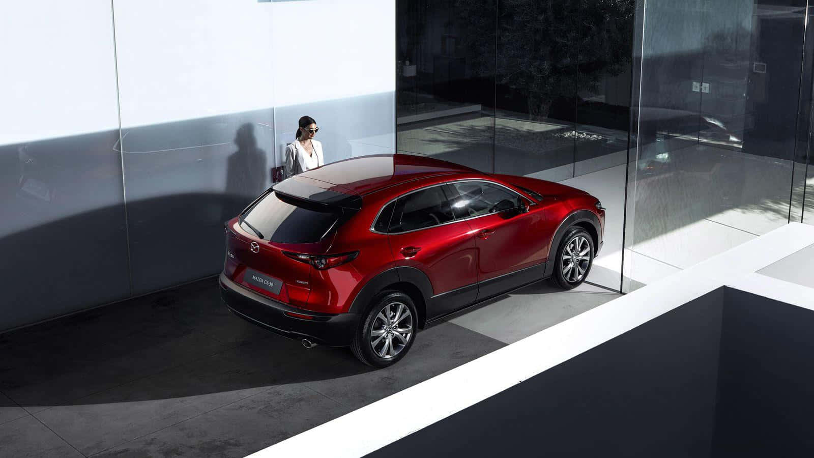 Mazda CX-30, 2021, glossy red, HD Desktop Wallpaper