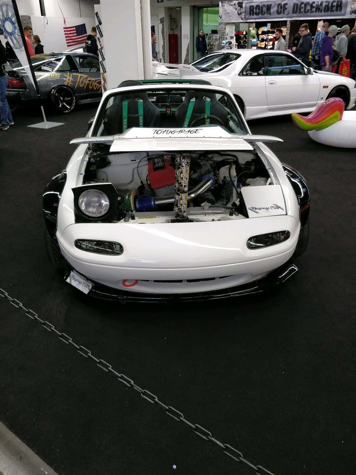 Mazda MX-5 Miata, white, modified, HD Phone Wallpaper