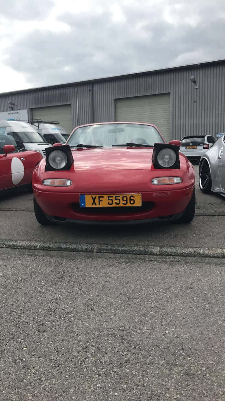 1995 Mazda MX 5 Miata, Red Sports Car, convertible, HD Phone Wallpaper