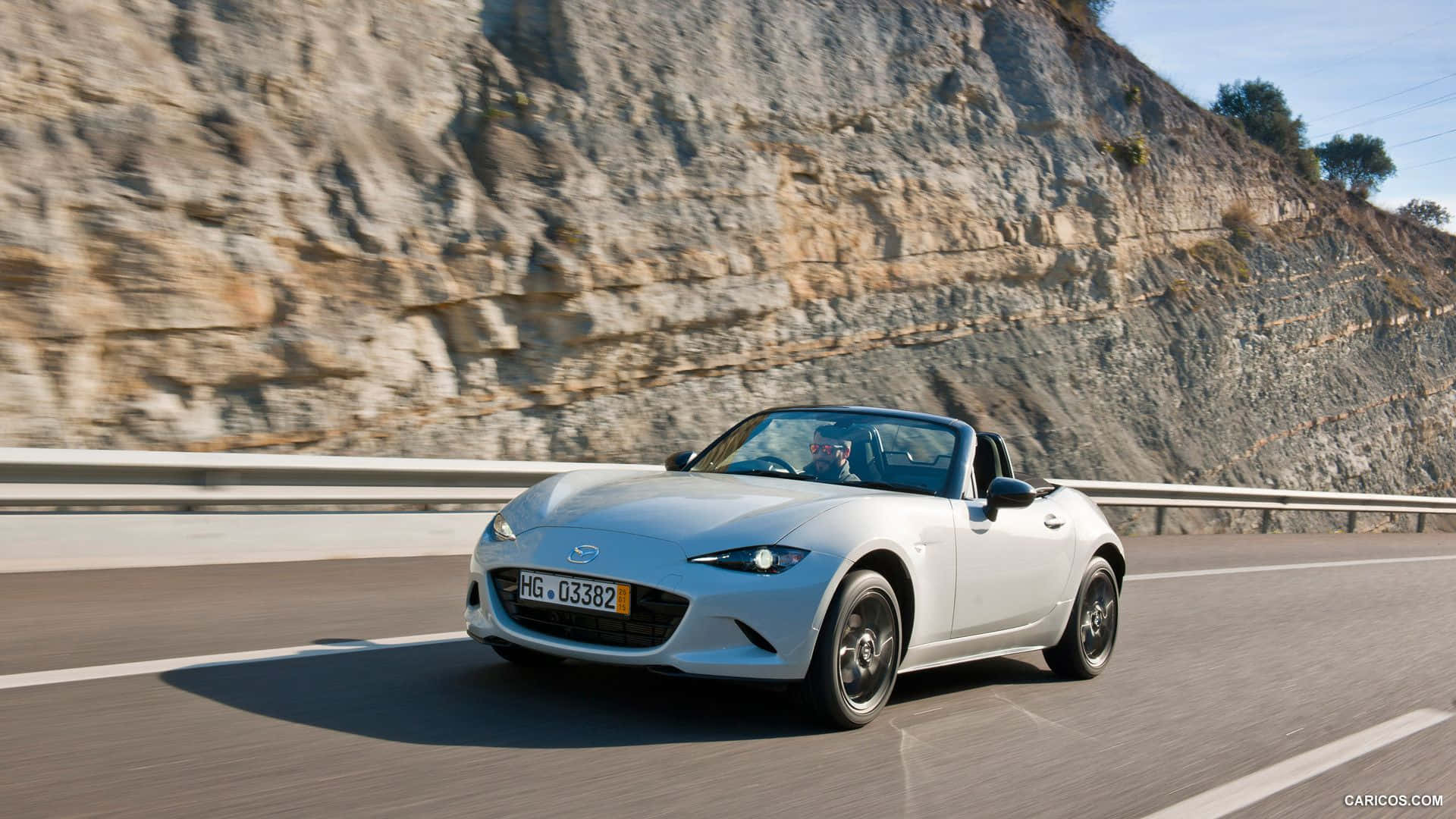 Mazda Mx 5 Miata, silver, convertible, Full HD Desktop Wallpaper