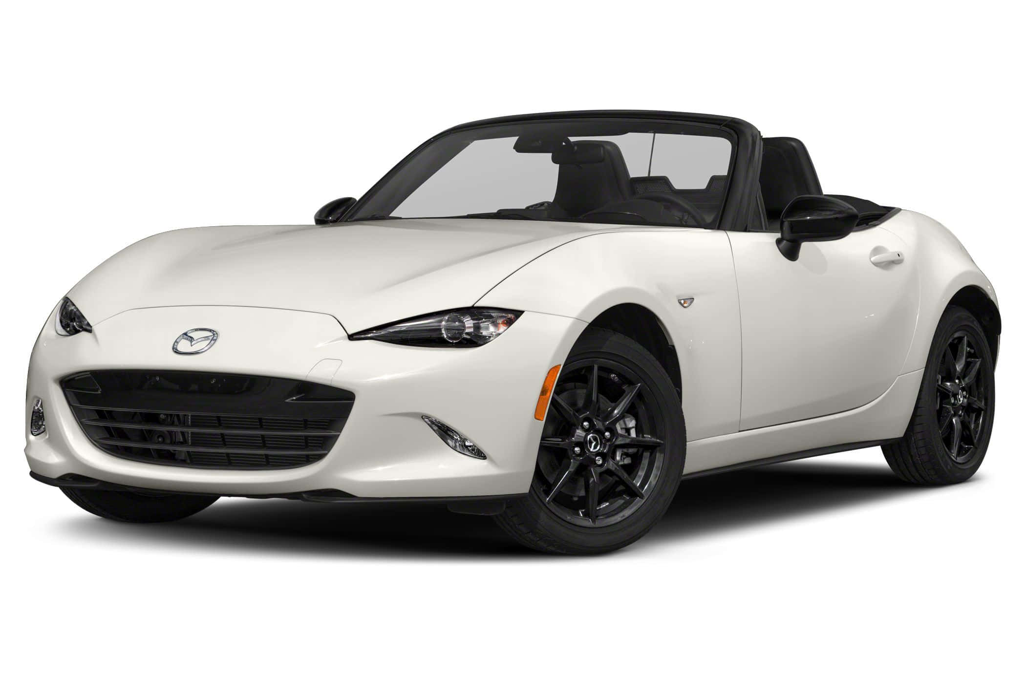 Mazda MX-5 Miata, white, black accents, Full HD Desktop Wallpaper