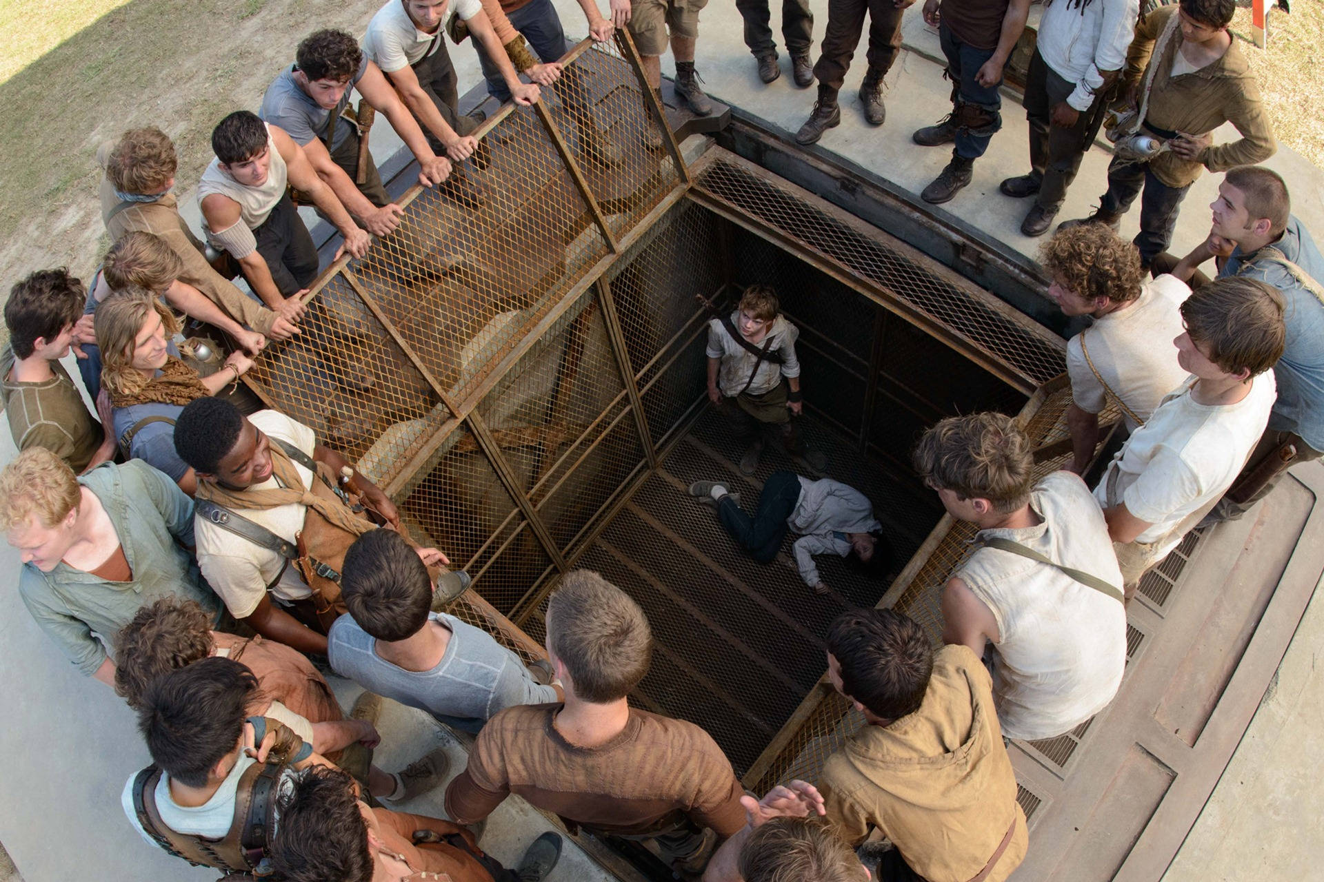 Maze Runner, metal hatch, grate, Full HD Desktop Wallpaper