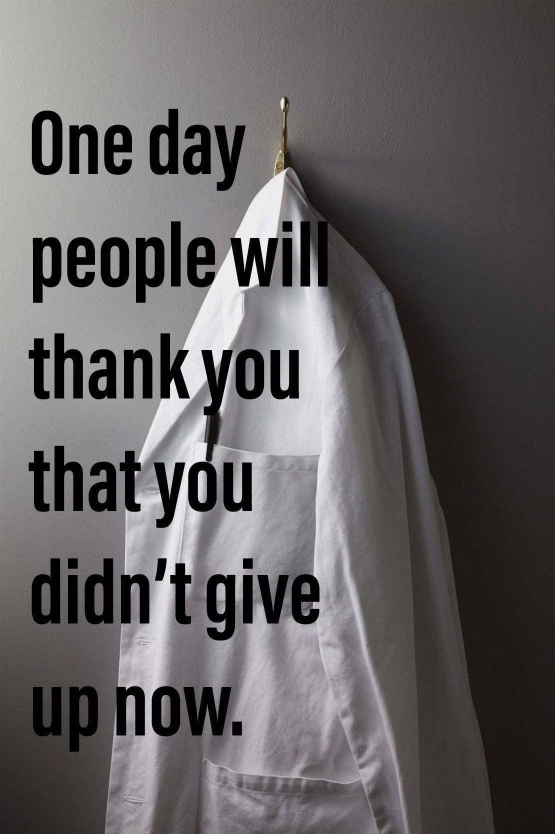 MBBS, white lab coat, muted gray wall, HD Phone Wallpaper