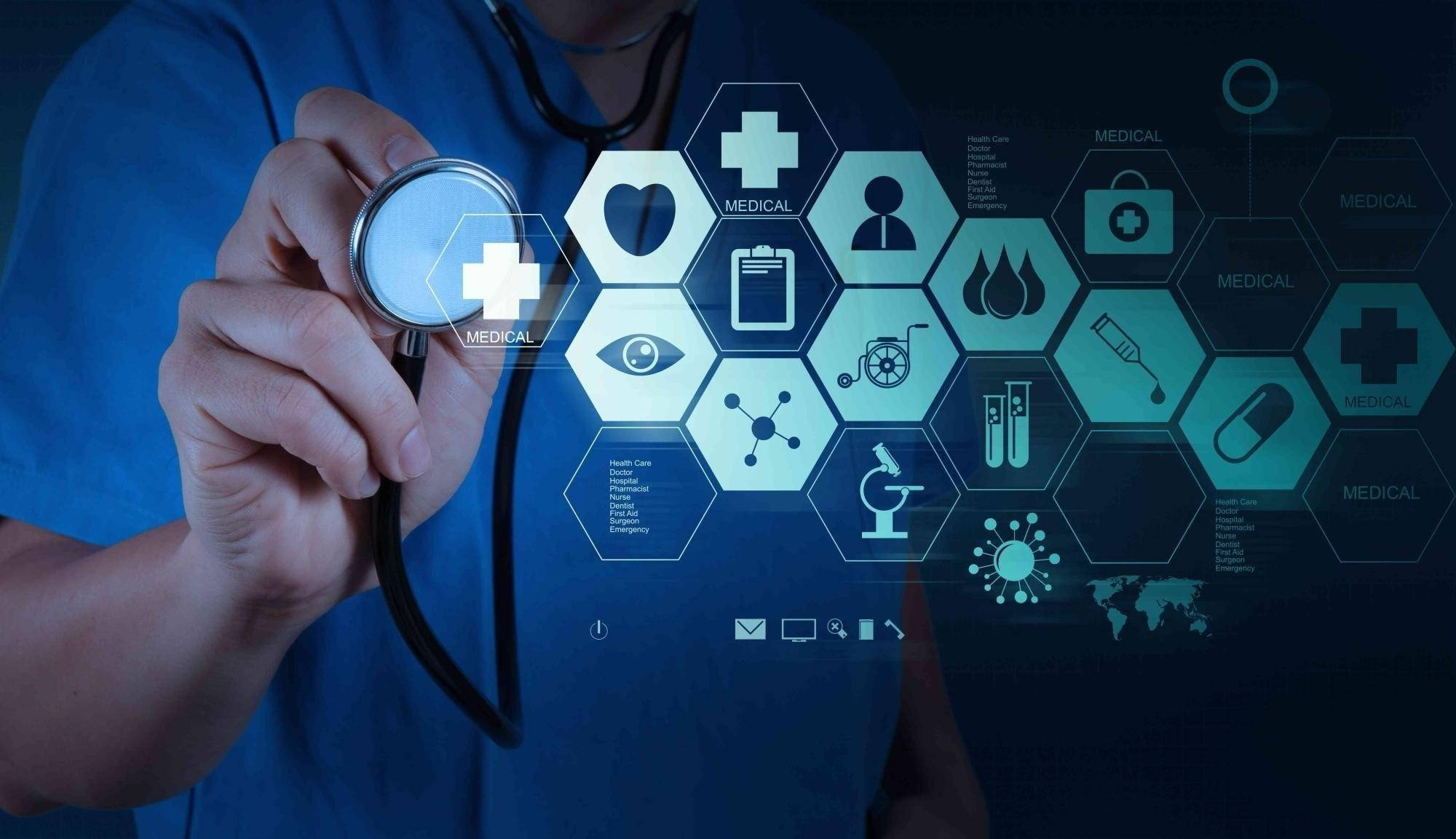 MBBS, hexagon symbols, glowing hexagonal digital interface, Full HD Desktop Wallpaper