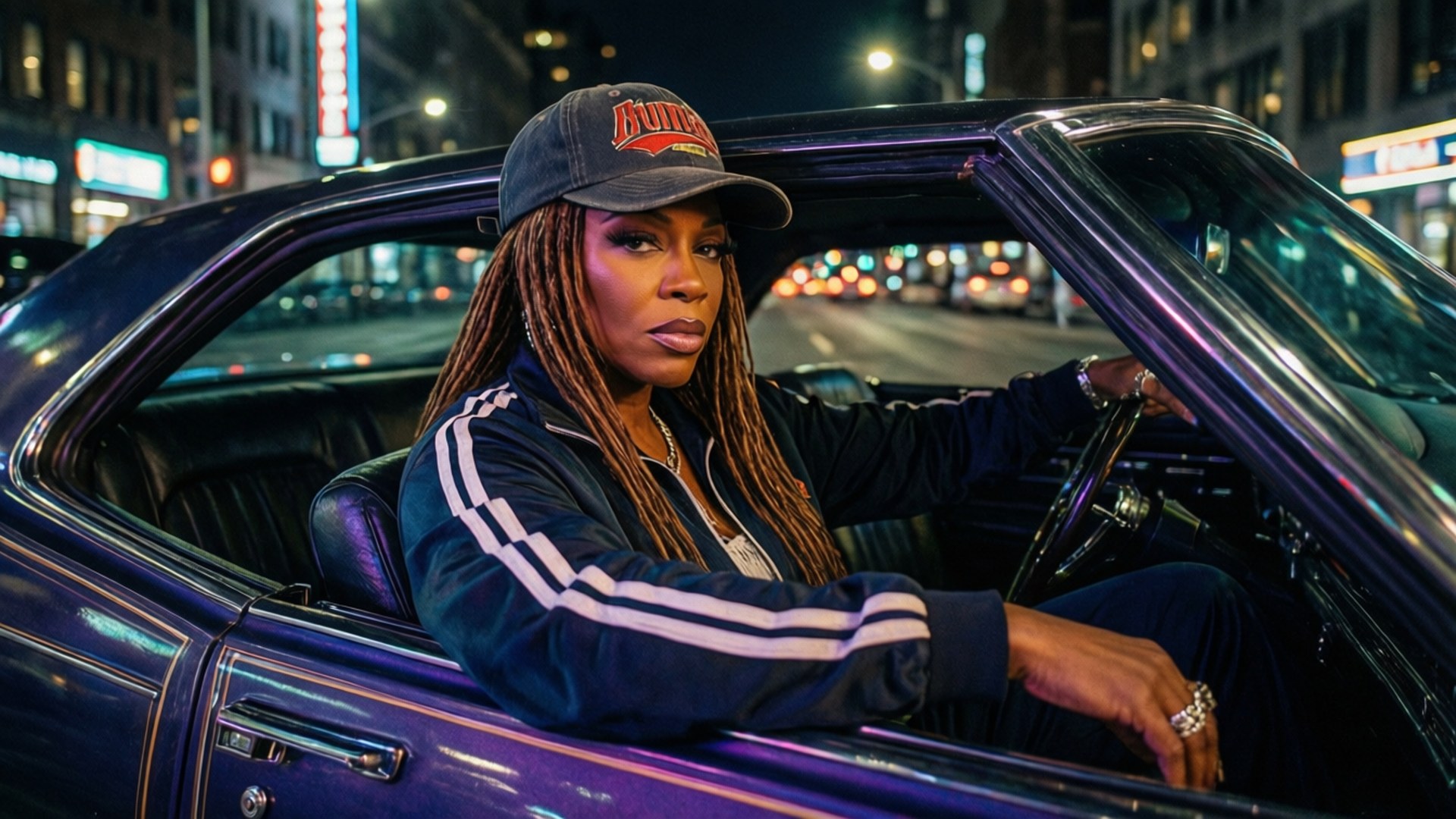 Mc Lyte, lowrider, night, Full HD Desktop Wallpaper