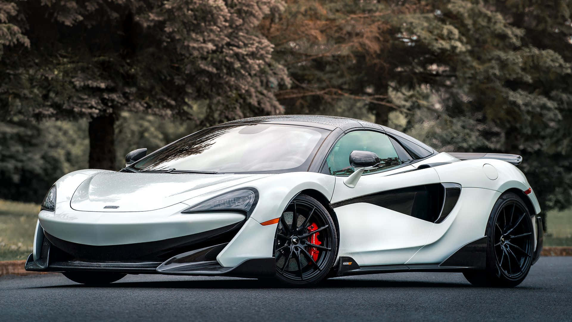 McLaren 600LT, silver, black accents, Full HD Desktop Wallpaper