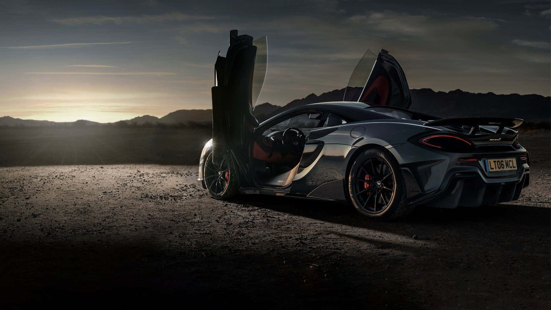 Mclaren 600lt, silver, gullwing doors, Full HD Desktop Wallpaper