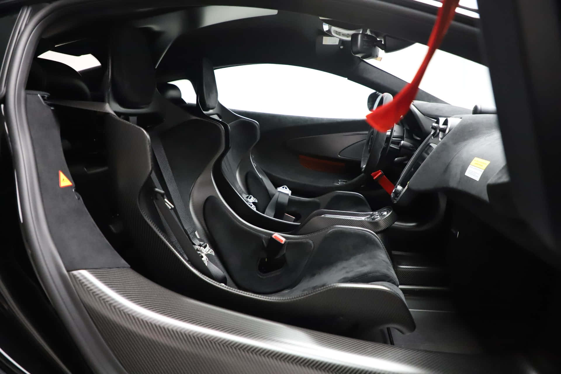 McLaren 620R, black, carbon fiber accents, Full HD Desktop Wallpaper