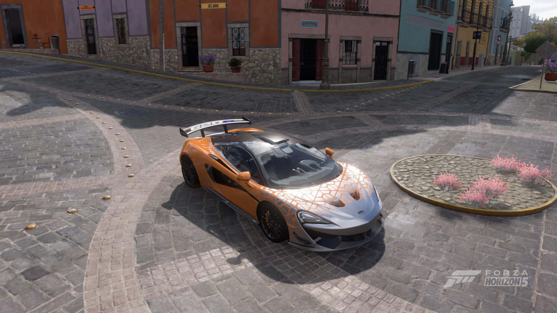 McLaren 620R, vibrant orange, silver, Full HD Desktop Wallpaper