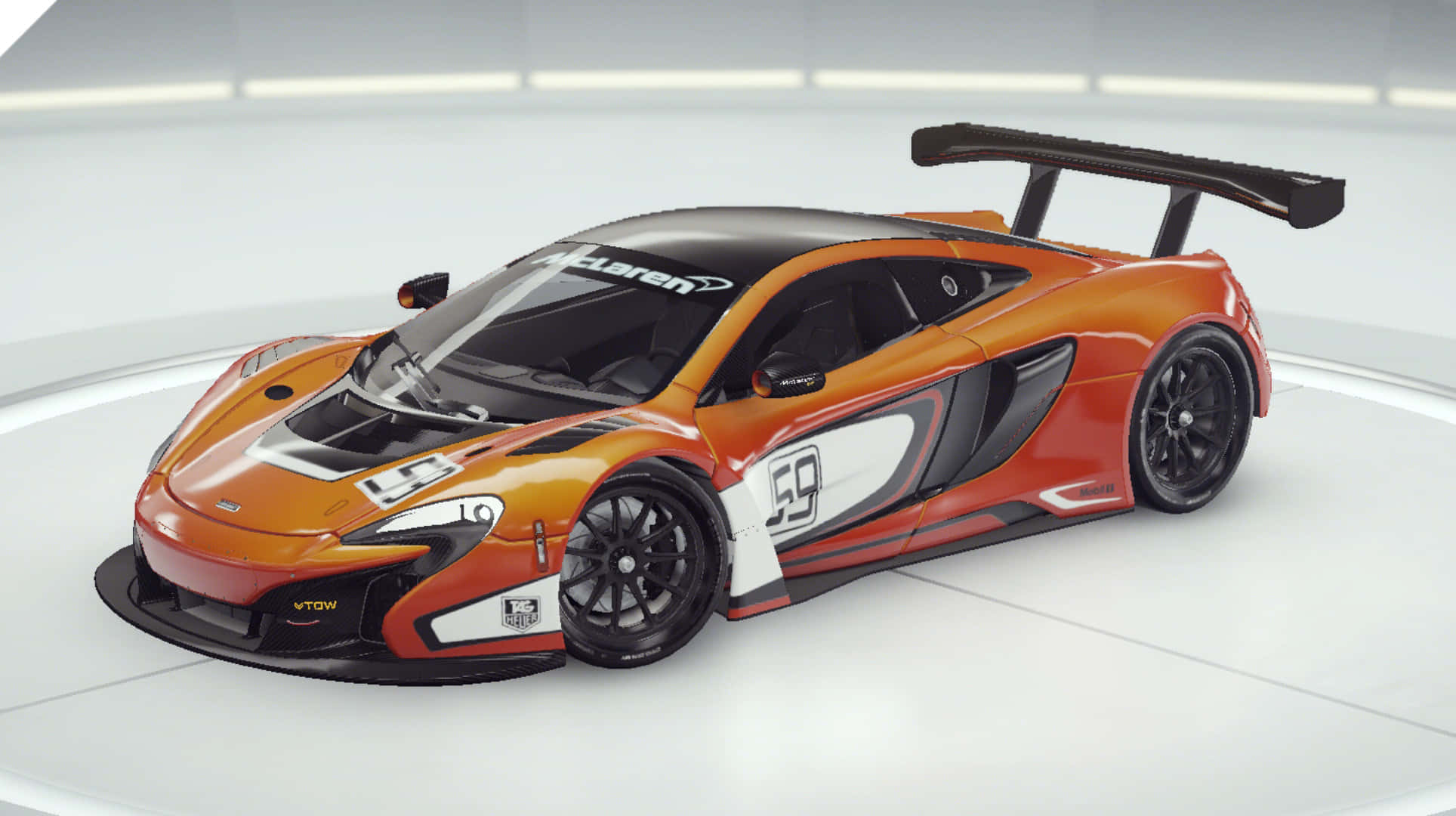 McLaren 650S, orange, black, Full HD Desktop Wallpaper