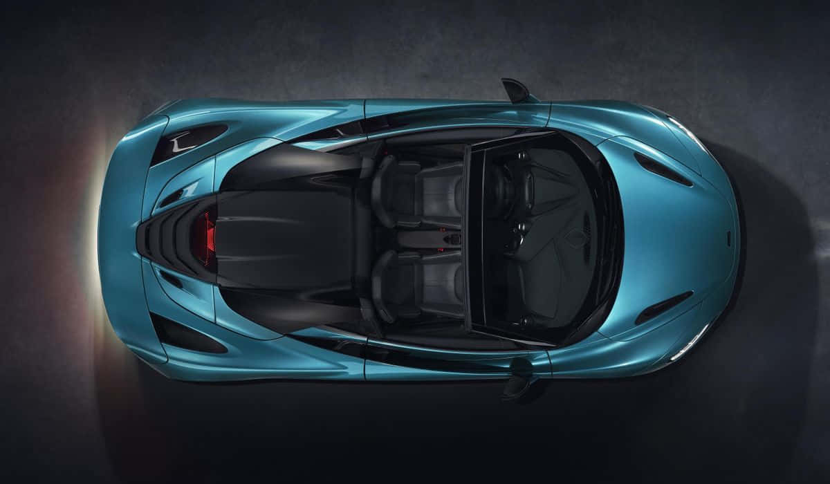 McLaren 720S Spider, turquoise, black interior, SD Desktop Wallpaper