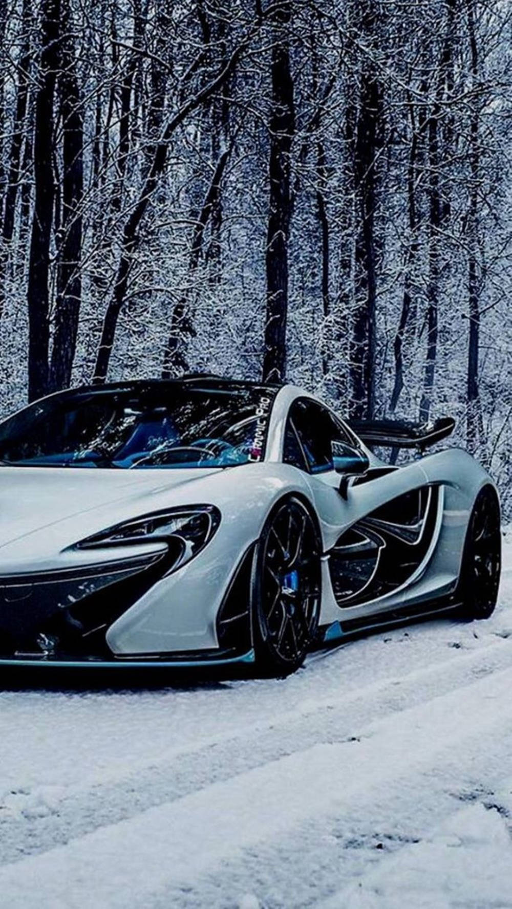 McLaren 720S, white car, winter aesthetic, HD Phone Wallpaper