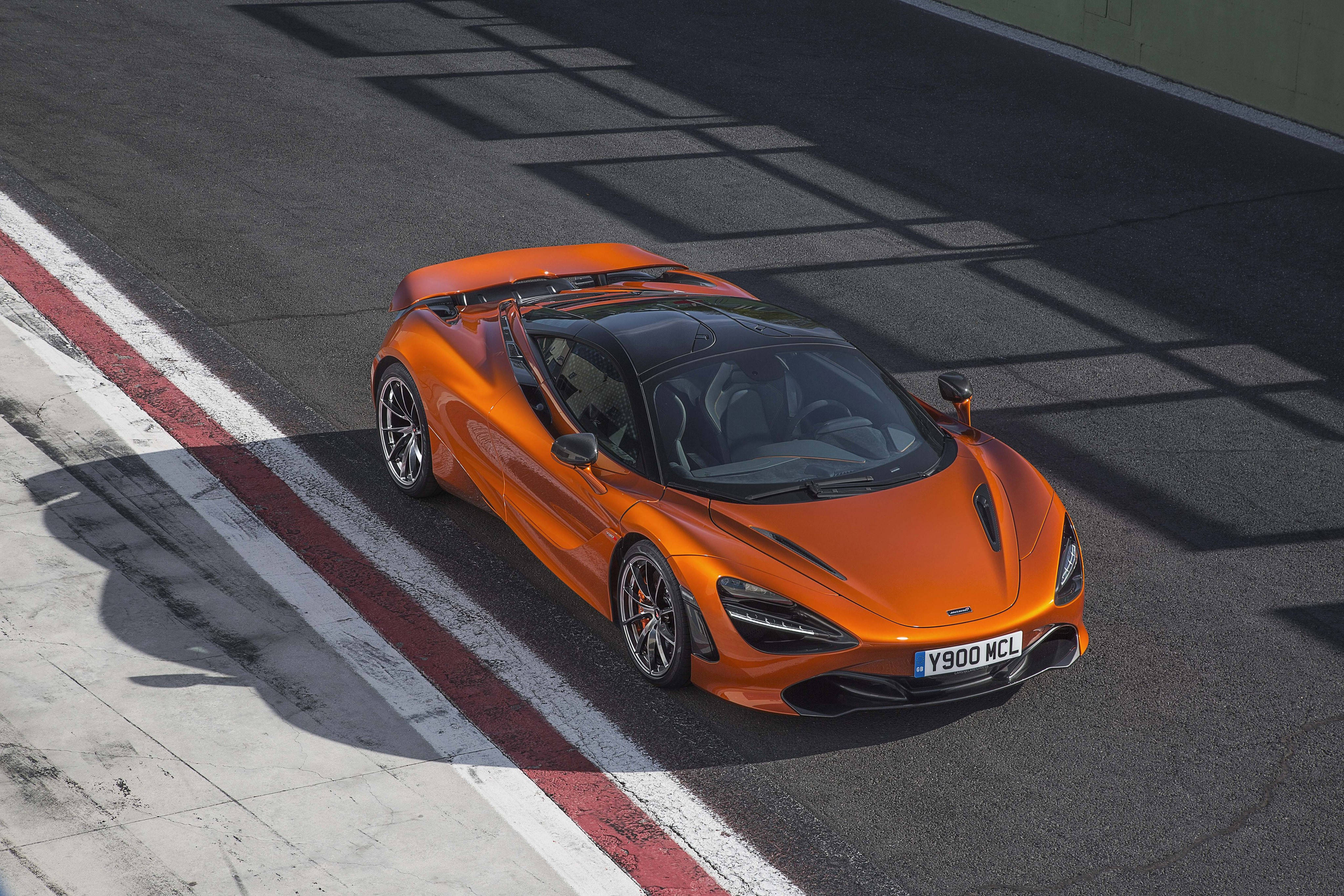 McLaren 720S, orange, daytime, 4K Desktop Wallpaper